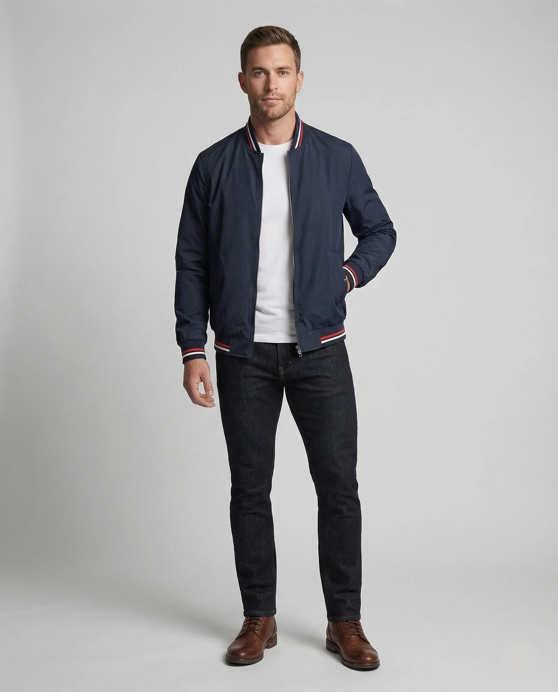 Herren Übergangsjacke mit Stehkragen & Wasserabweisendem Material | Heidi-Mode - Image 2