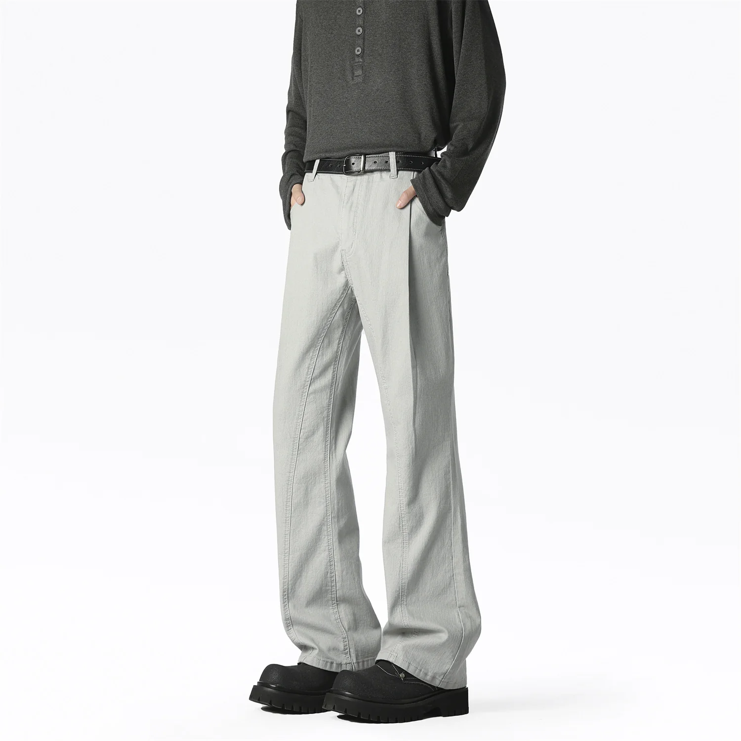 Herren lässige Weitbein-Hose mit elastischem Bund und praktischen Taschen Heidi-Mode - Image 4