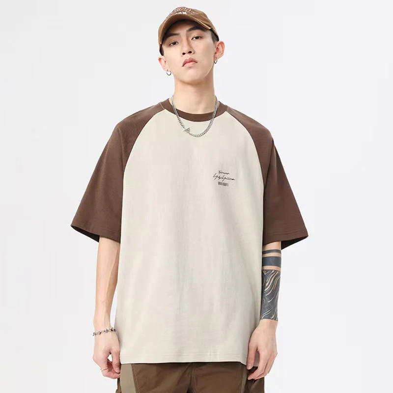 Herren Lässiges Raglan-T-Shirt mit Urbanem Design und Komfortablem Schnitt Heidi-Mode