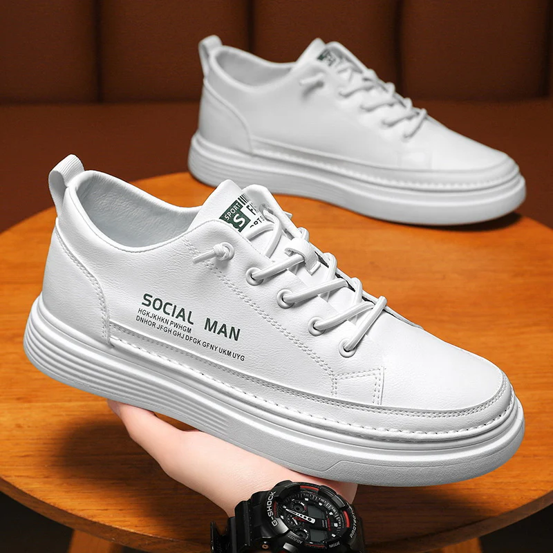 Herren Legere Lifestyle Sneakers mit robustem Sohlenprofil Heidi Mode - Image 4