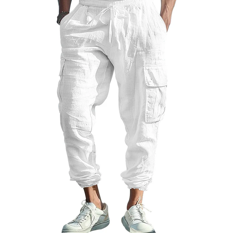 Herren luftige Cargo-Hose mit elastischem Bund und seitlichen Taschen Heidi-Mode - Image 6