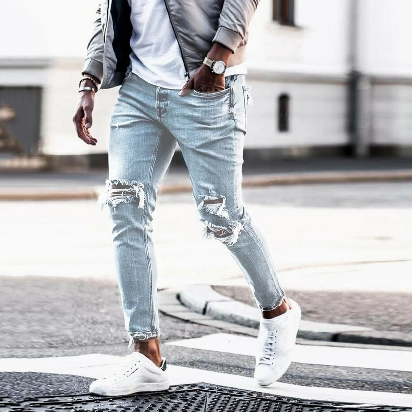 Herren Ripped Jeans mit lässigem Schnitt - Image 6