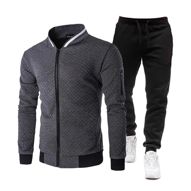 Herren modische Trainingsjacke mit Stehkragen und Sporthose Heidi-Mode - Image 11