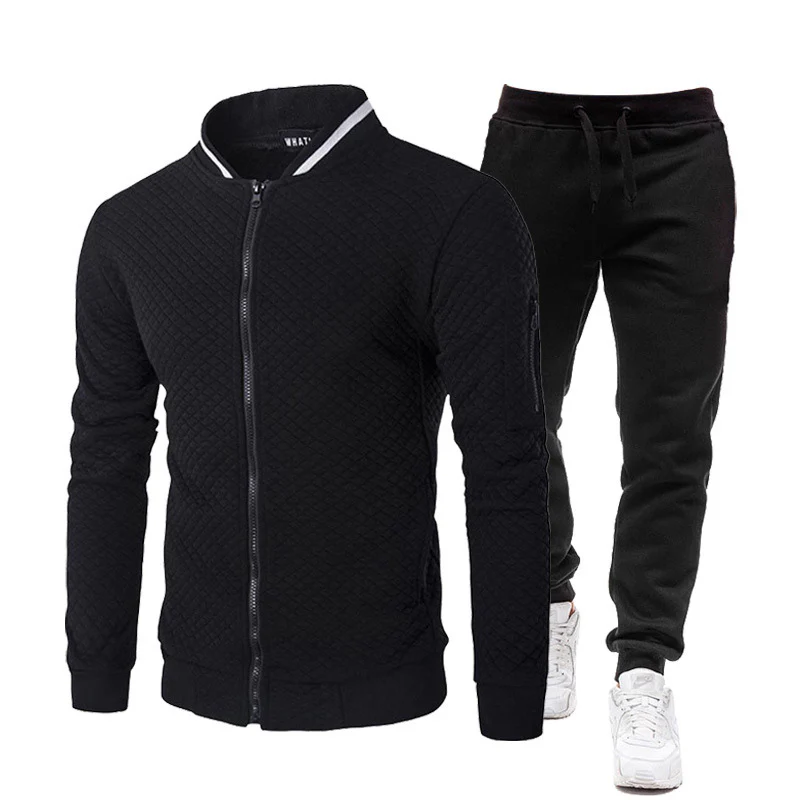 Herren modische Trainingsjacke mit Stehkragen und Sporthose Heidi-Mode - Image 9