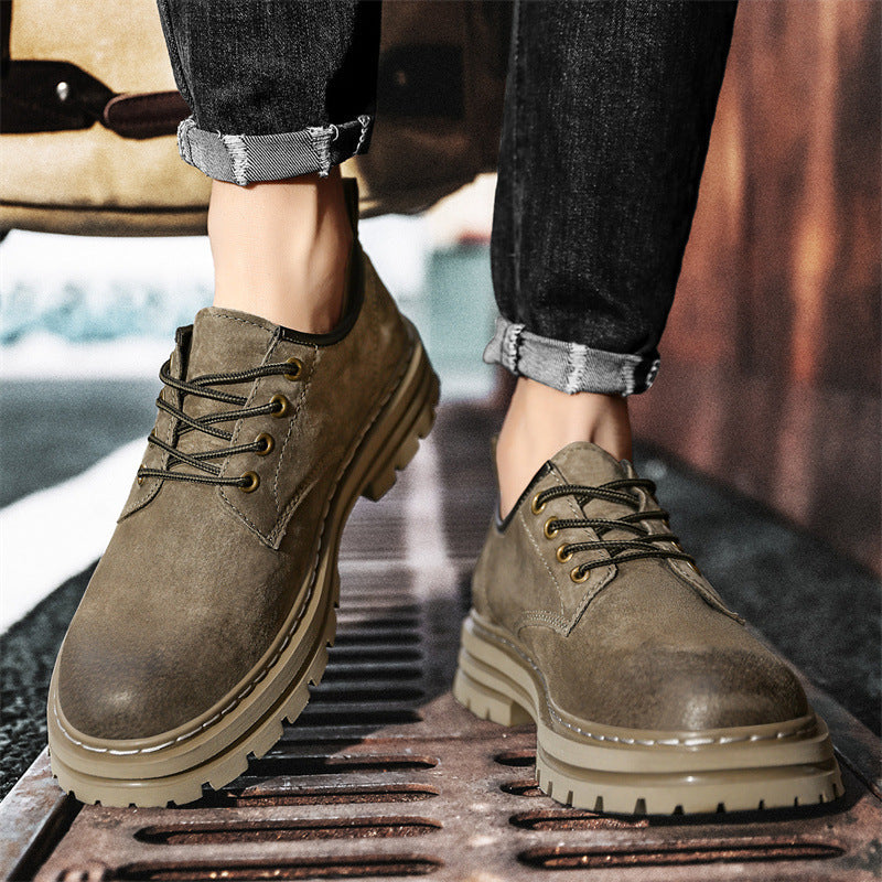 Herren modische und robuste Schnürschuhe aus leichtem Kunstleder mit dämpfender Sohle Heidi Mode - Image 3