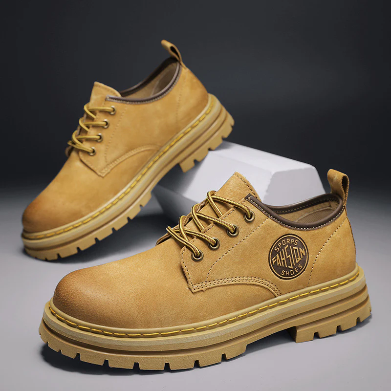 Herren modische und robuste Schnürschuhe aus leichtem Kunstleder mit dämpfender Sohle Heidi Mode - Image 6