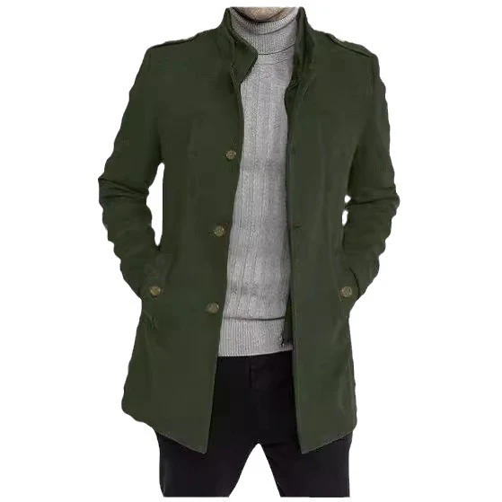 Herren modischer Überzieh-Mantel mit praktischen Taschen Heidi-Mode - Image 5