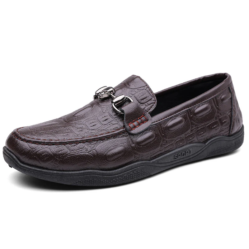 Herren Mokassins mit elegantem Krokodilprägung und komfortablem Fußbett Heidi Mode - Image 5