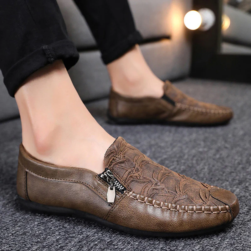 Herren Mokassins mit elegantem Reißverschluss und weichem Leder Heidi Mode - Image 2
