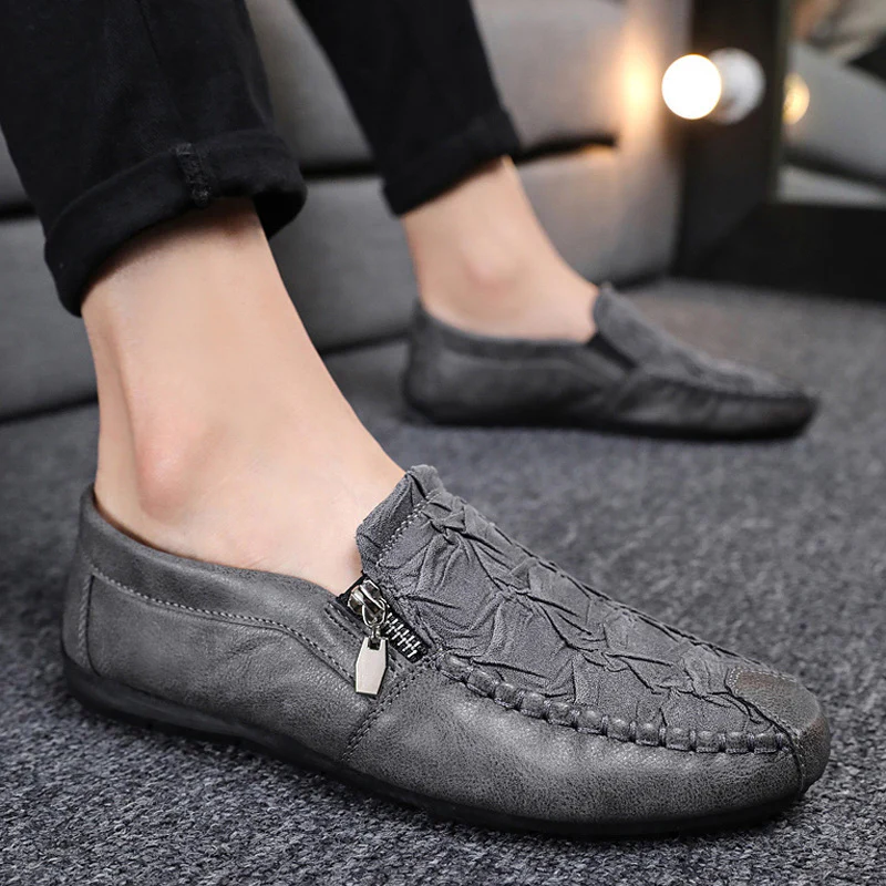Herren Mokassins mit elegantem Reißverschluss und weichem Leder Heidi Mode - Image 3
