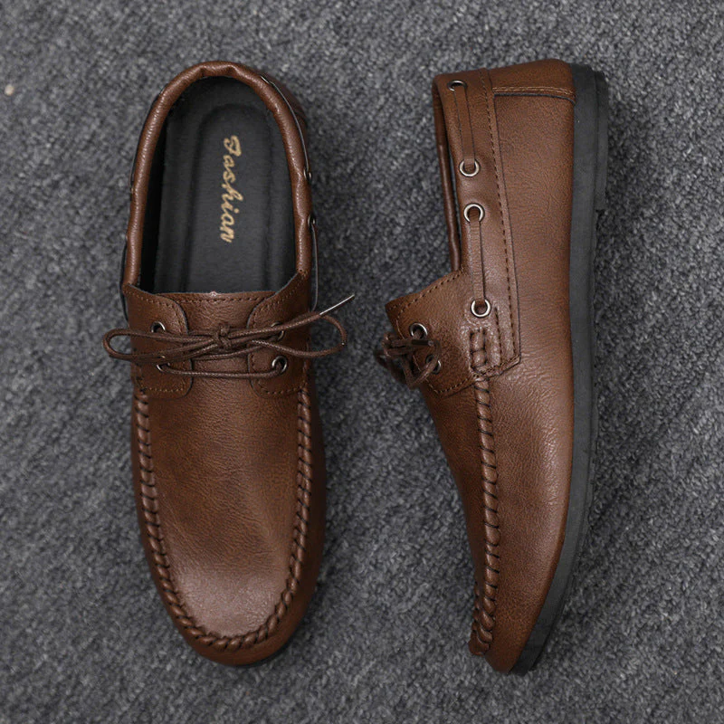 Herren Mokassins mit Eleganter Schnürung und Rutschfester Sohle Heidi-Mode - Image 2