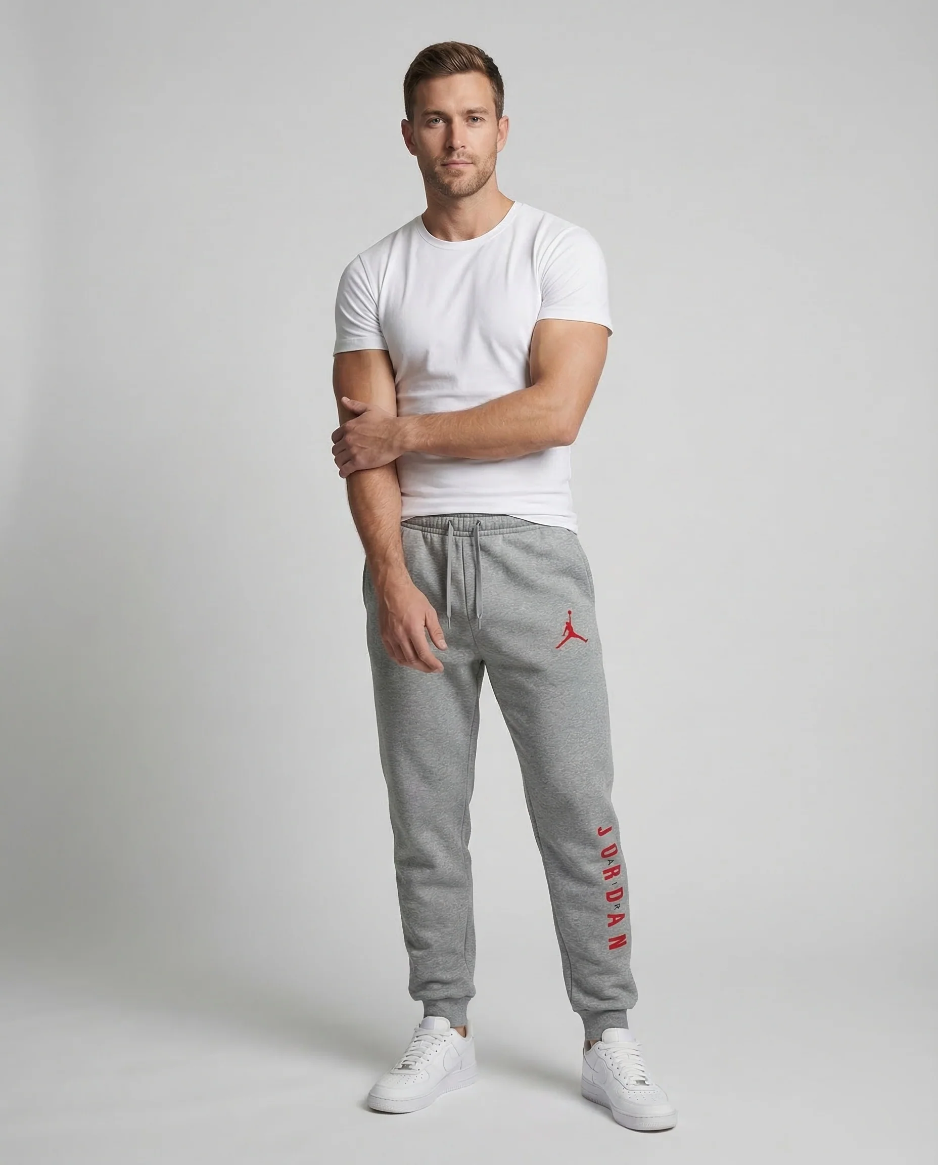 Herren Jogginghose Fleece Logodruck