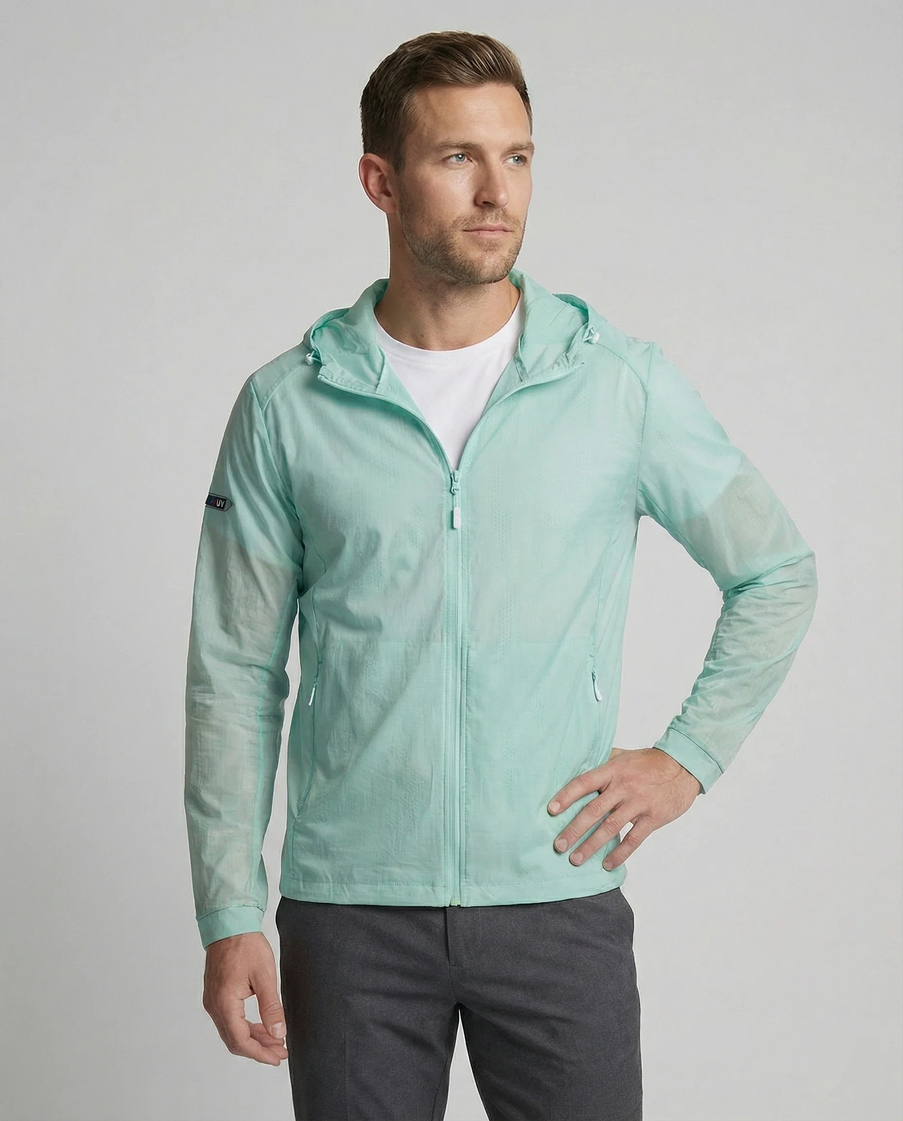 Laufjacke Atmungsaktiv Mit Reißverschluss Herren - Image 12