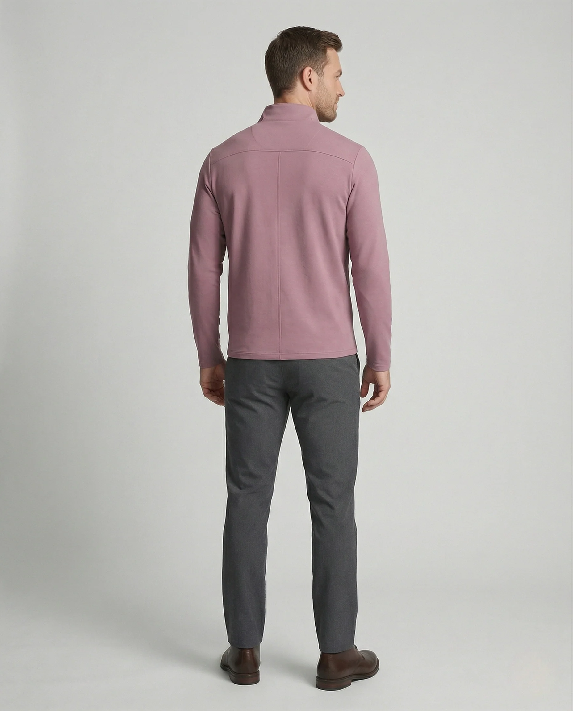 Herren Langarm-Funktionsshirt mit Reißverschluss - Image 4