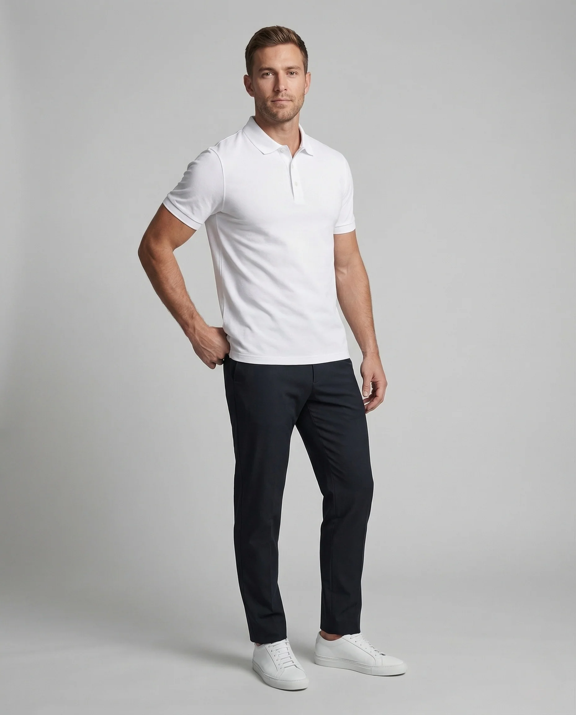 Herren Poloshirt Piqué Slim
