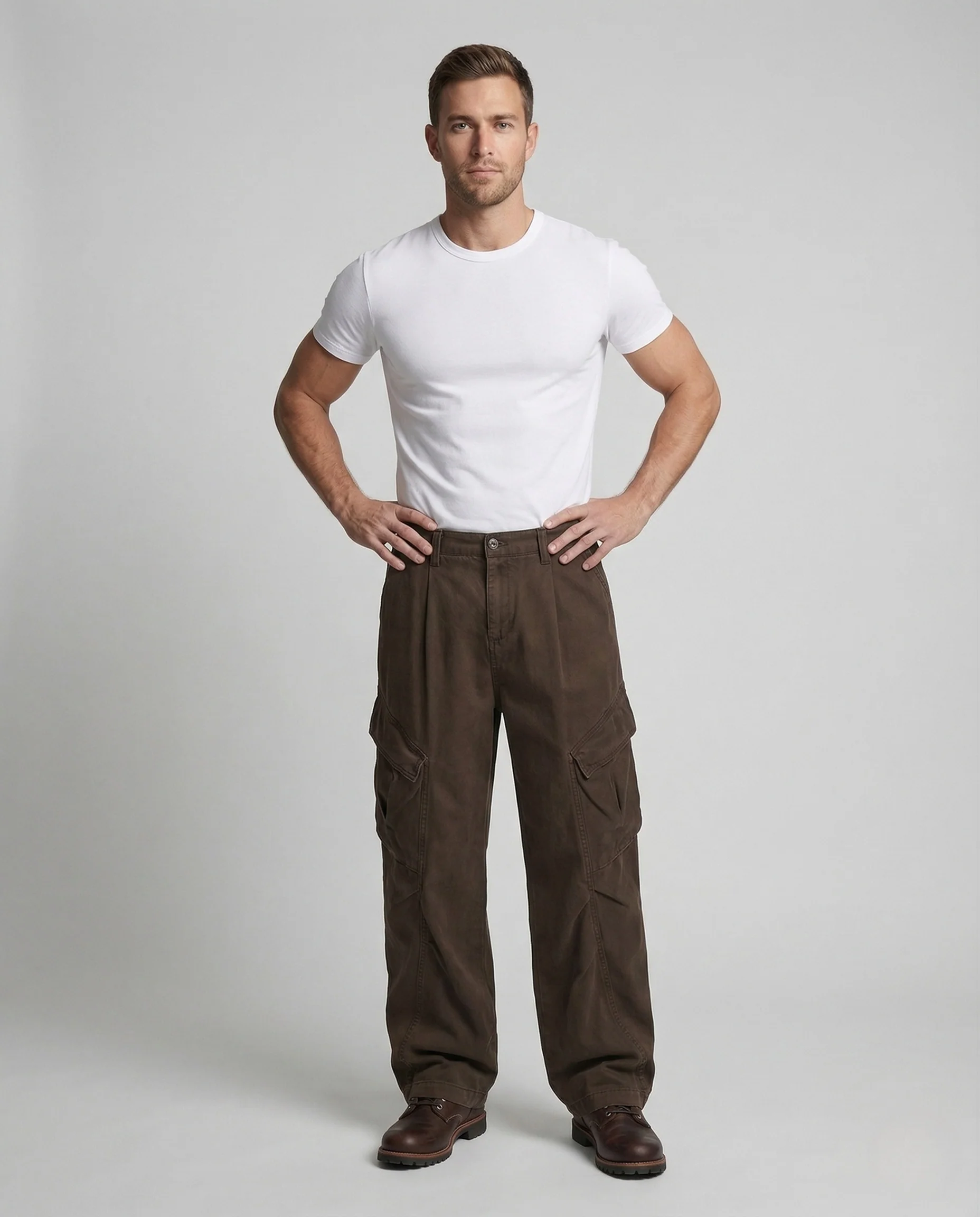 Herren Cargo Hose Workwear Kniepasse