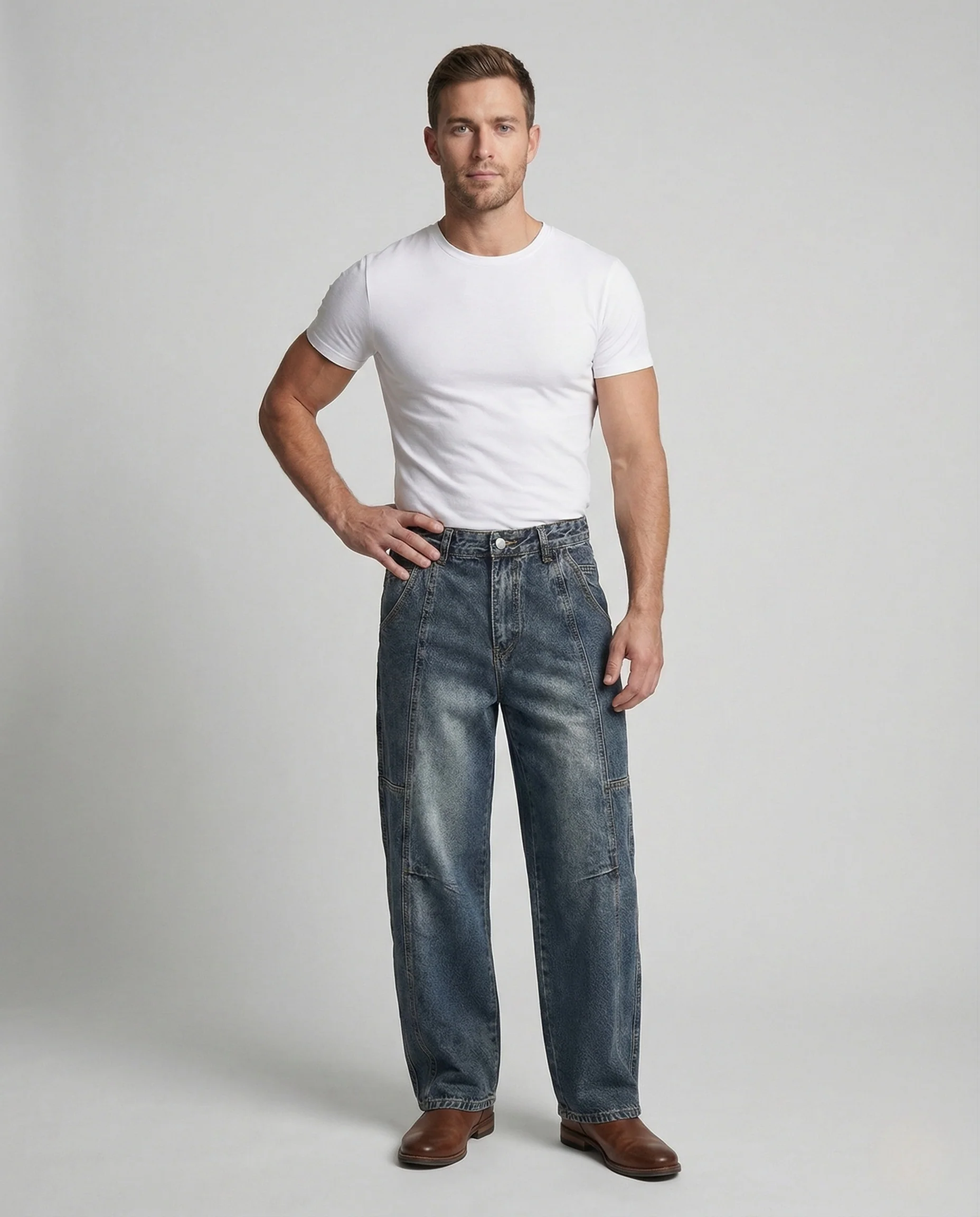 Herren Baggy Carpenter Jeans