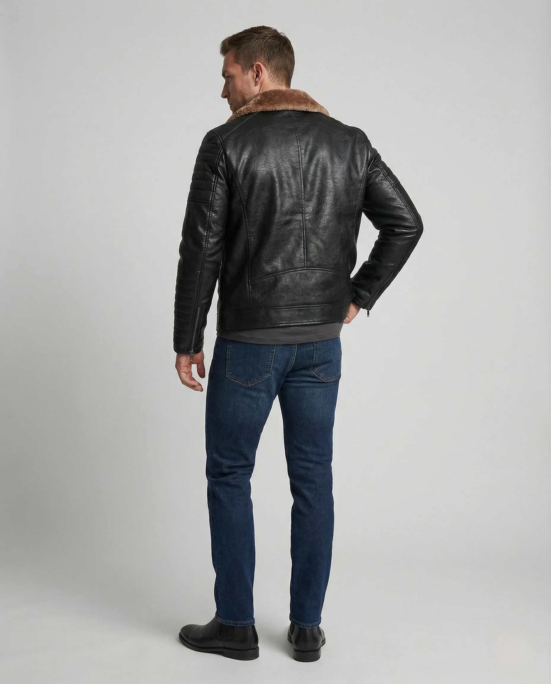 Herren Langarmhemd Business Slim - Image 4