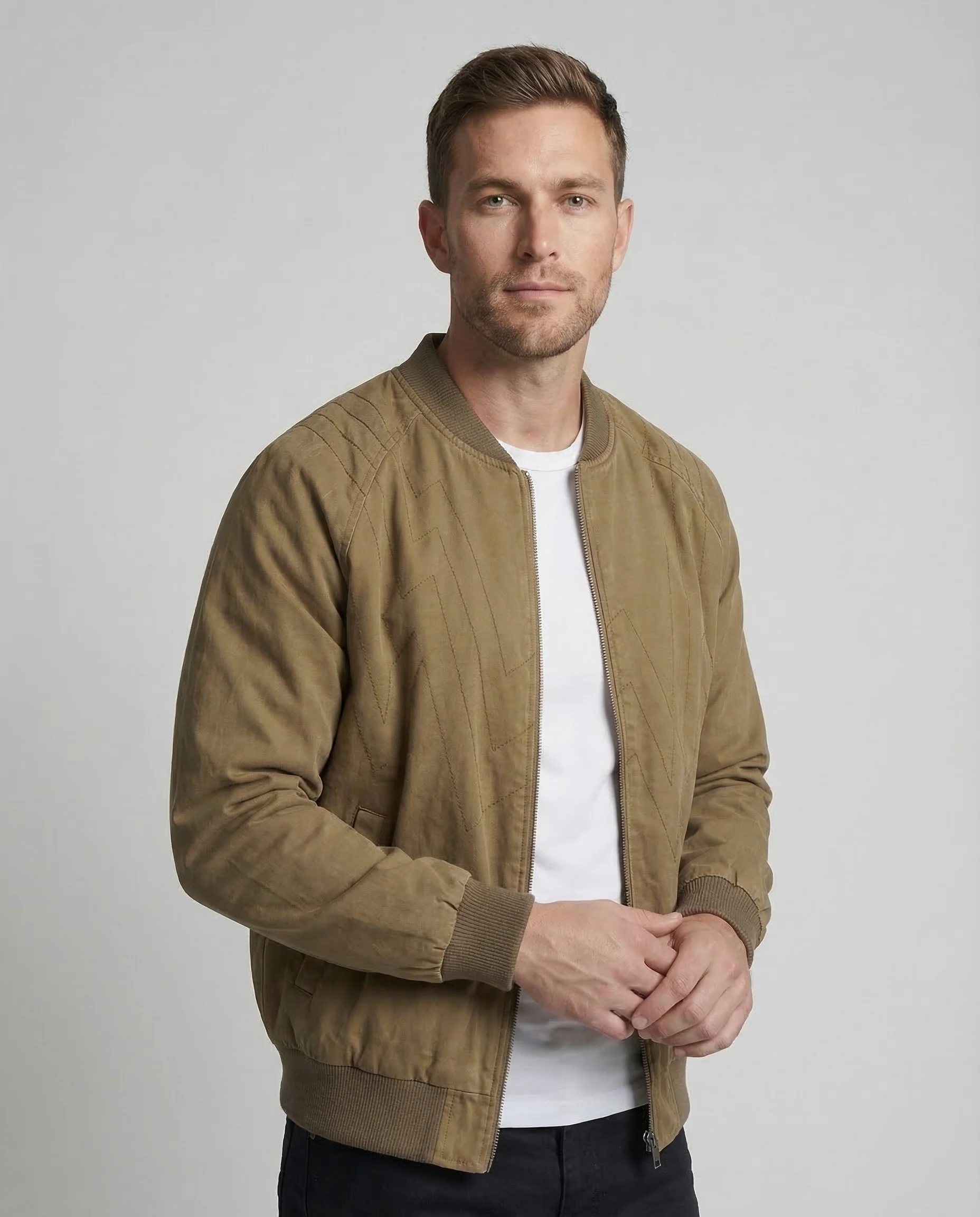 Herren Bomberjacke Workwear Retro - Image 2