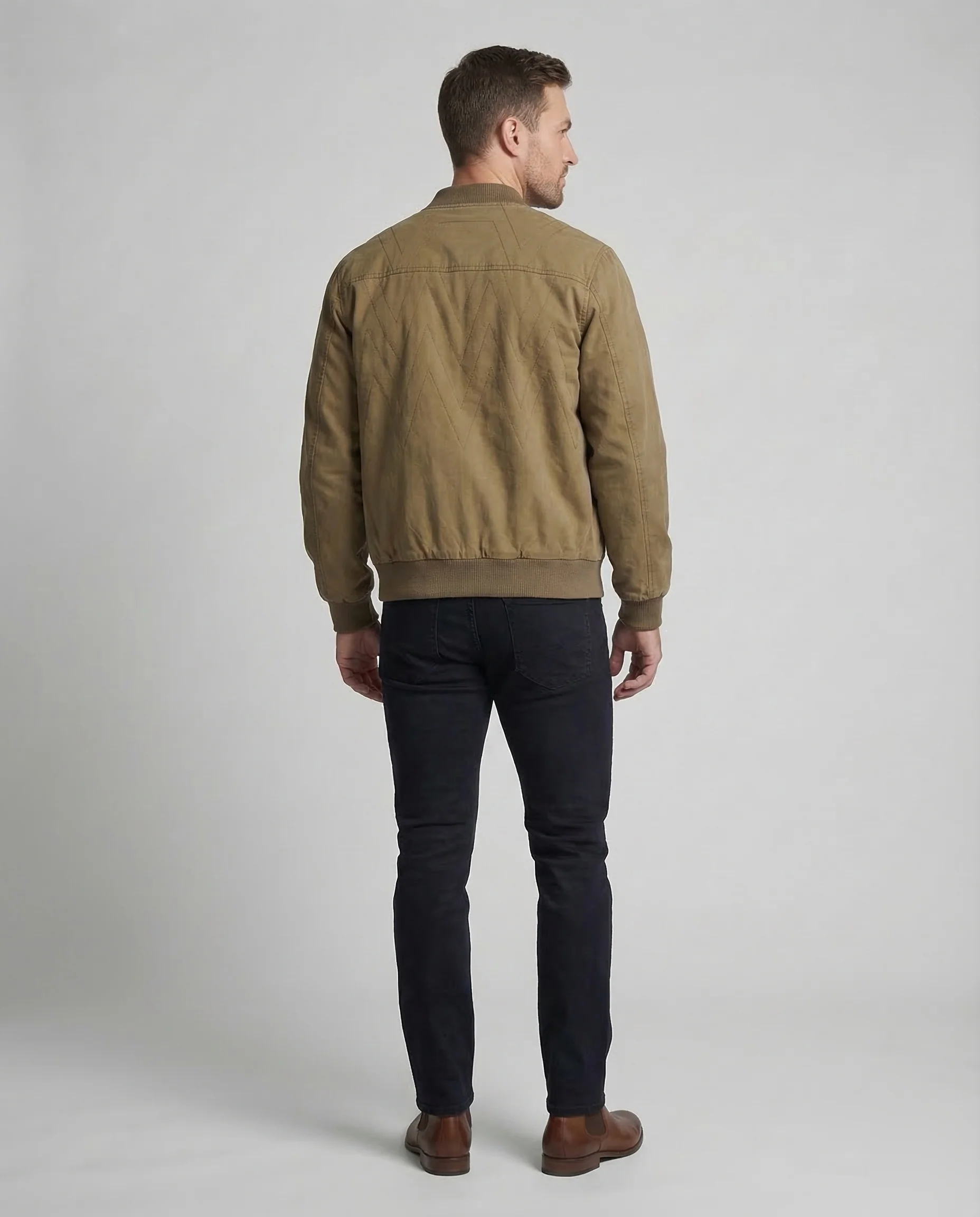Herren Bomberjacke Workwear Retro - Image 3