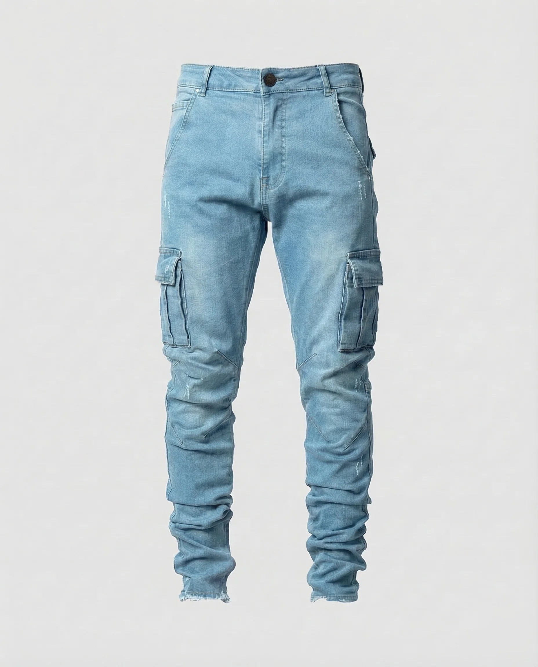 Herren Cargo Hose Stretch Denim - Image 6