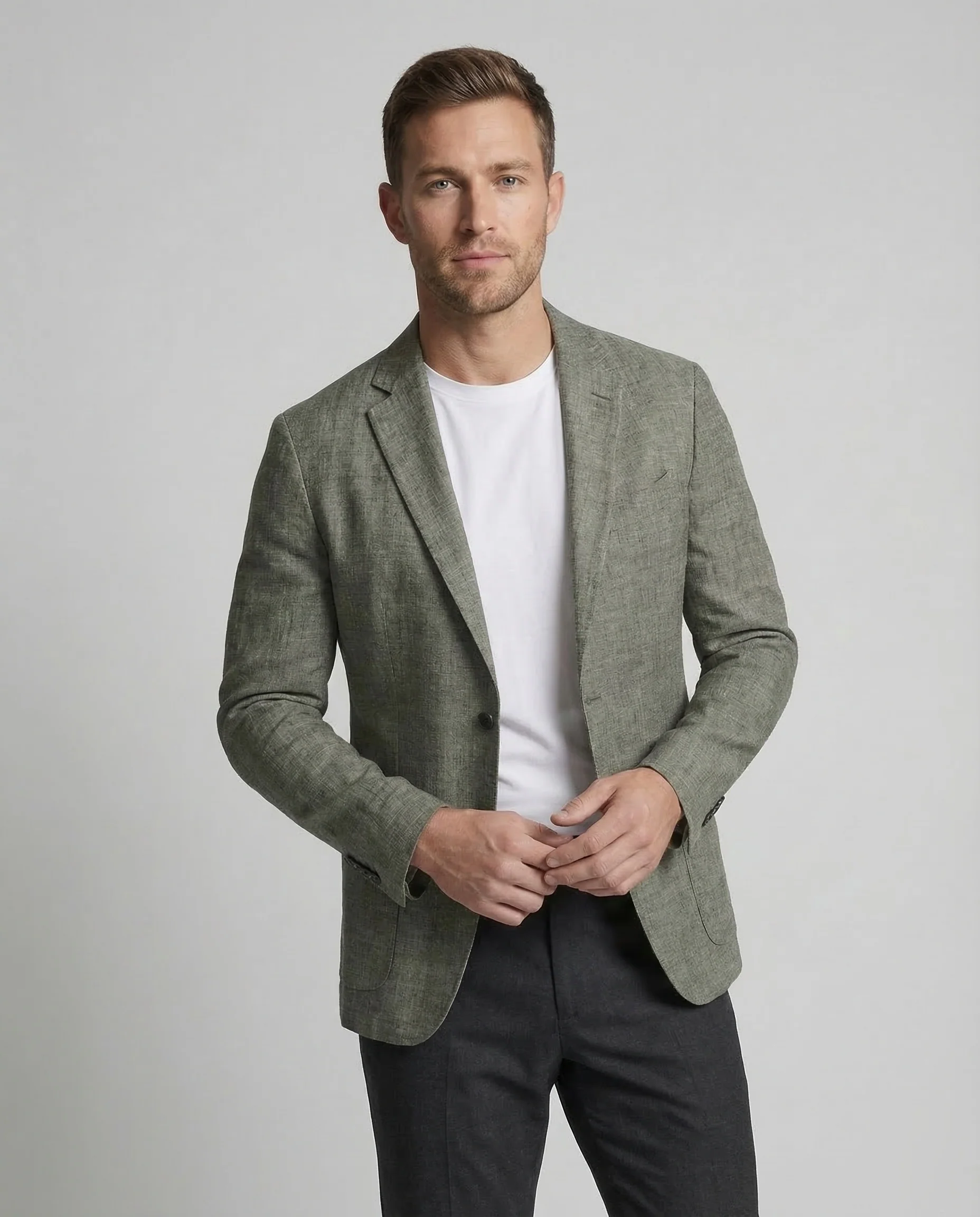 Herren City Sakko Leinenmix - Image 2