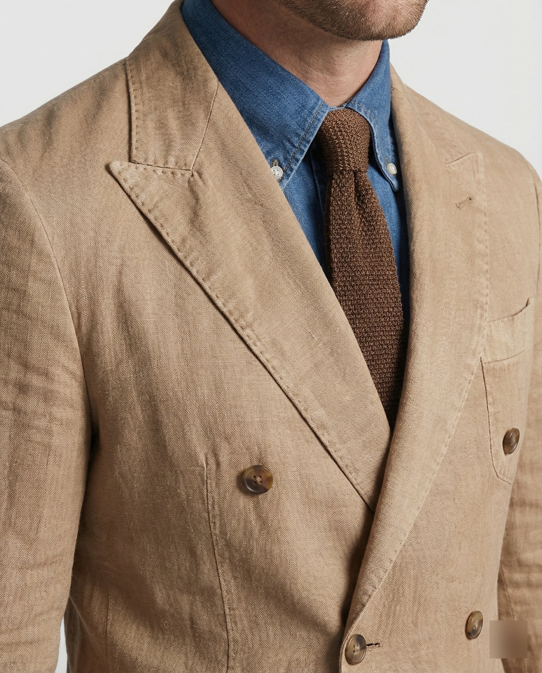 Leinenblazer Doppelreiher Herren - Image 3