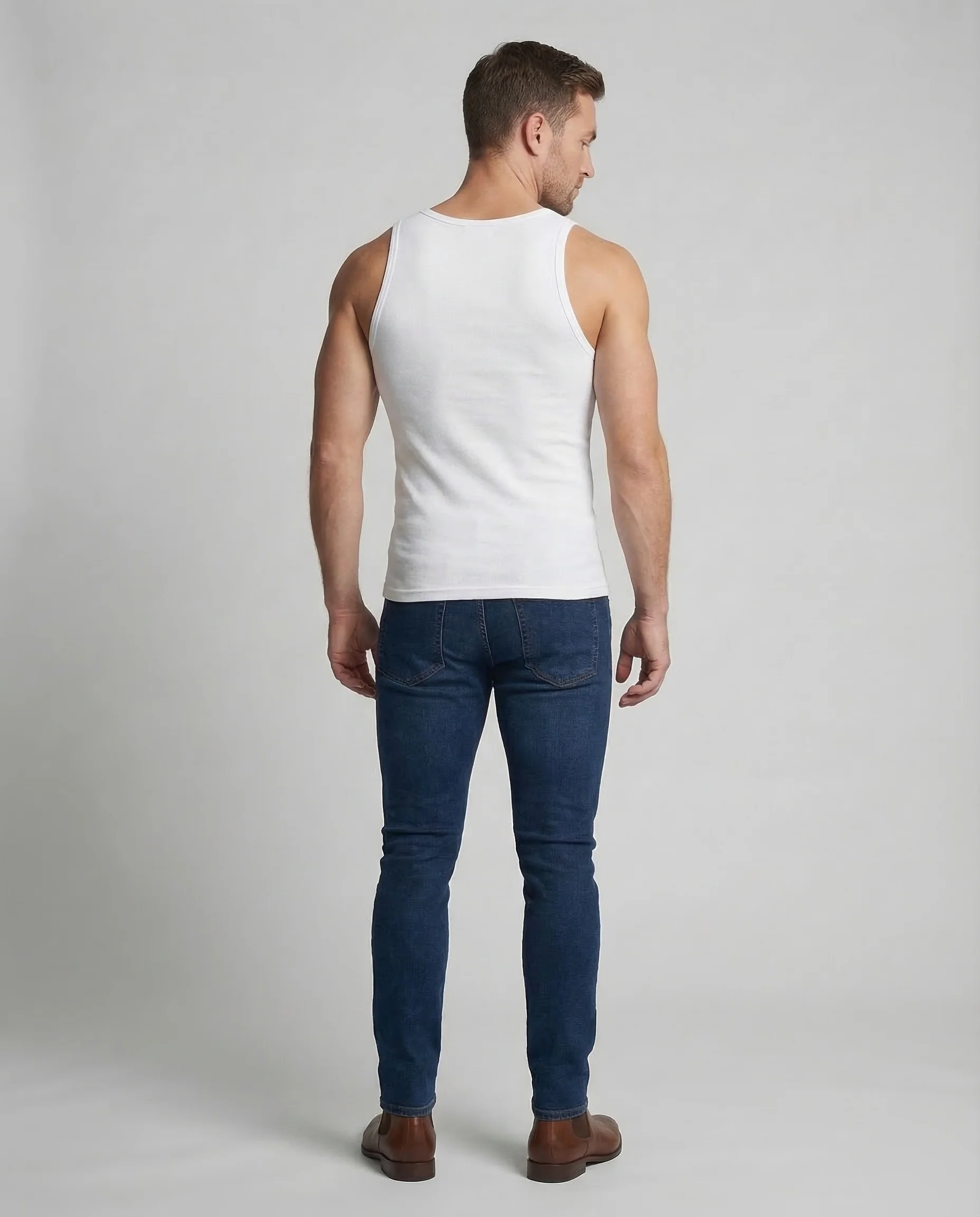 Herren Muskelshirt One Shoulder - Image 4