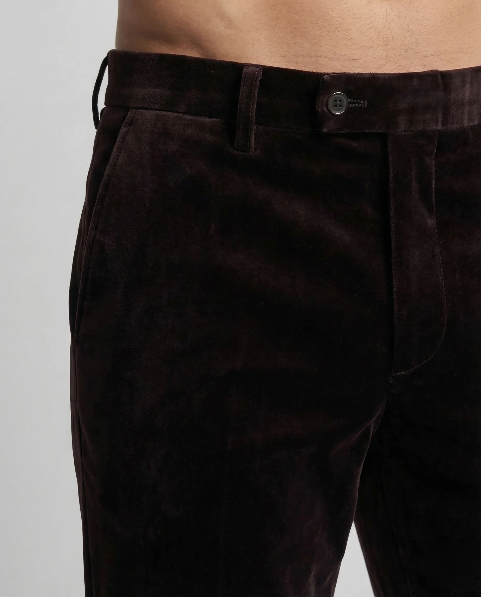 Herren Feincordhose Gerade Bügelfalte - Image 3