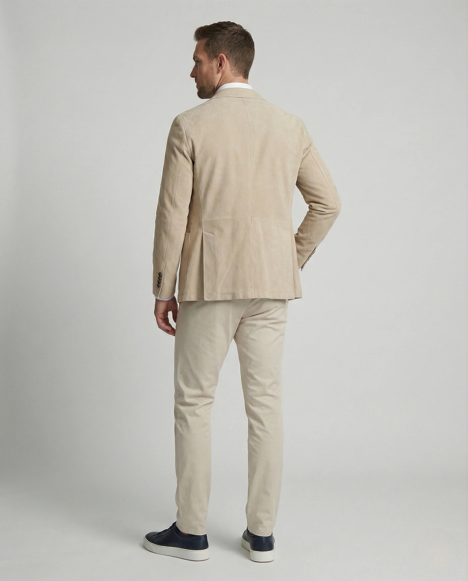 Veloursleder Sakko Elegant Herren - Image 3