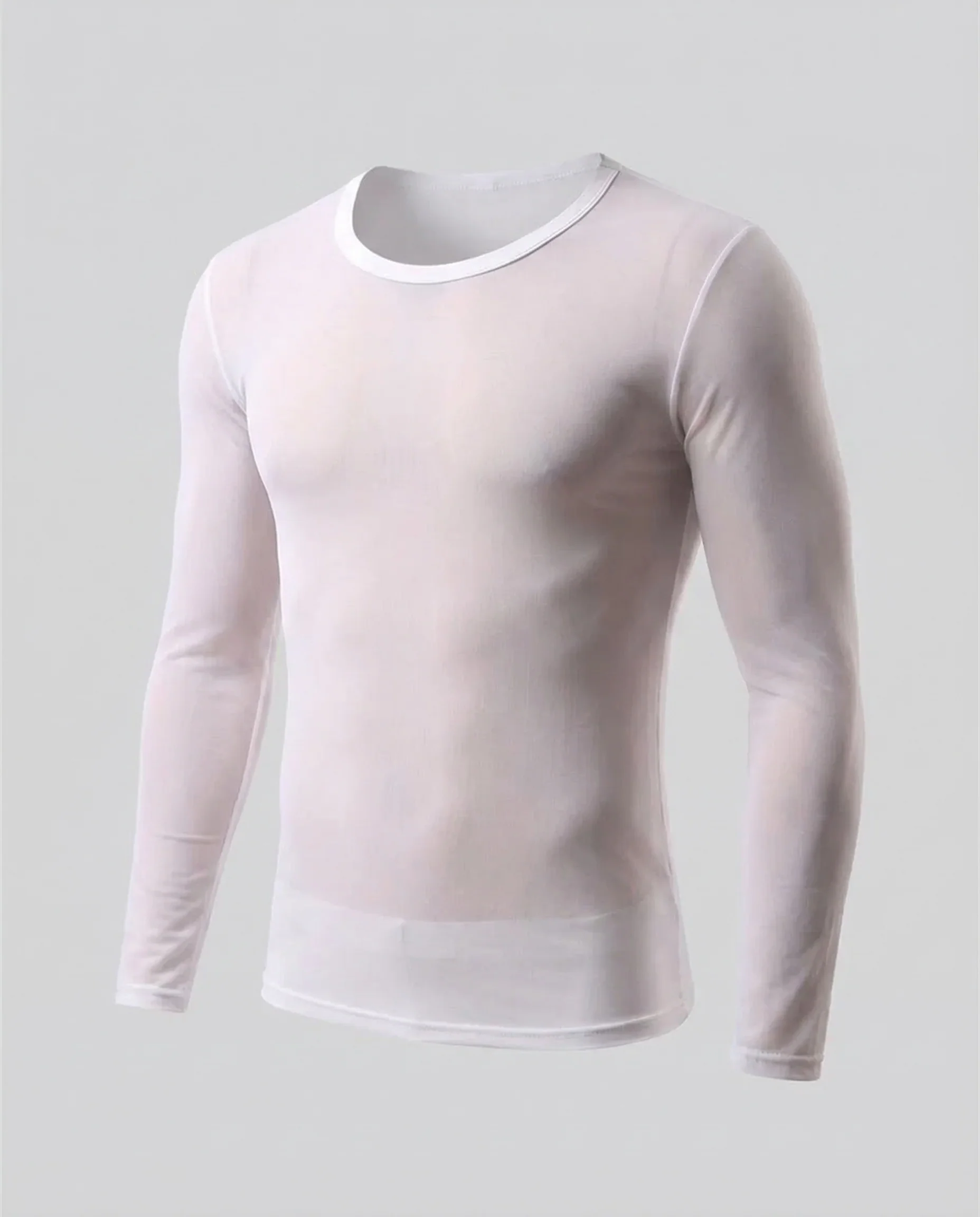 Herren Netzshirt Langarm - Image 5