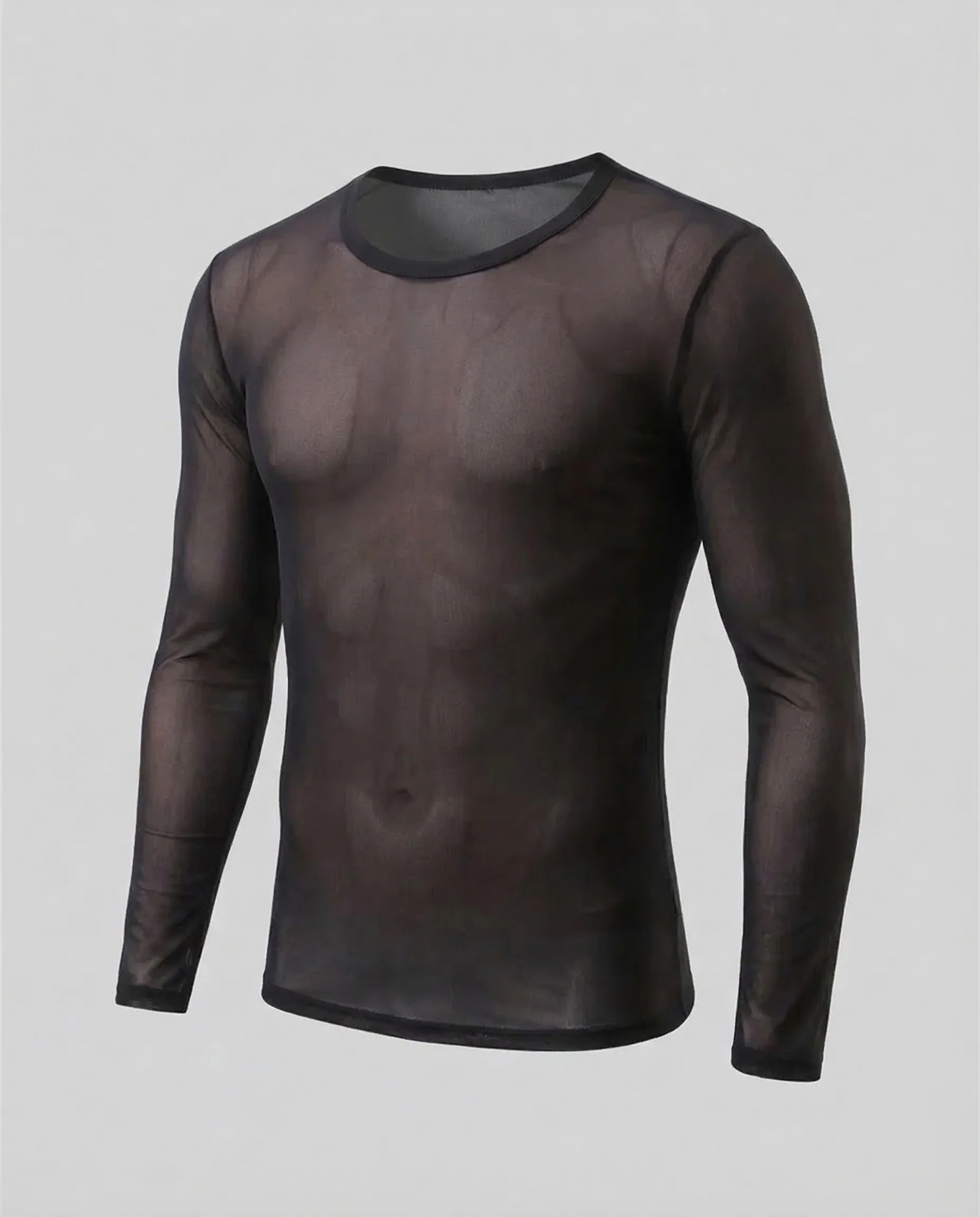 Herren Netzshirt Langarm - Image 6