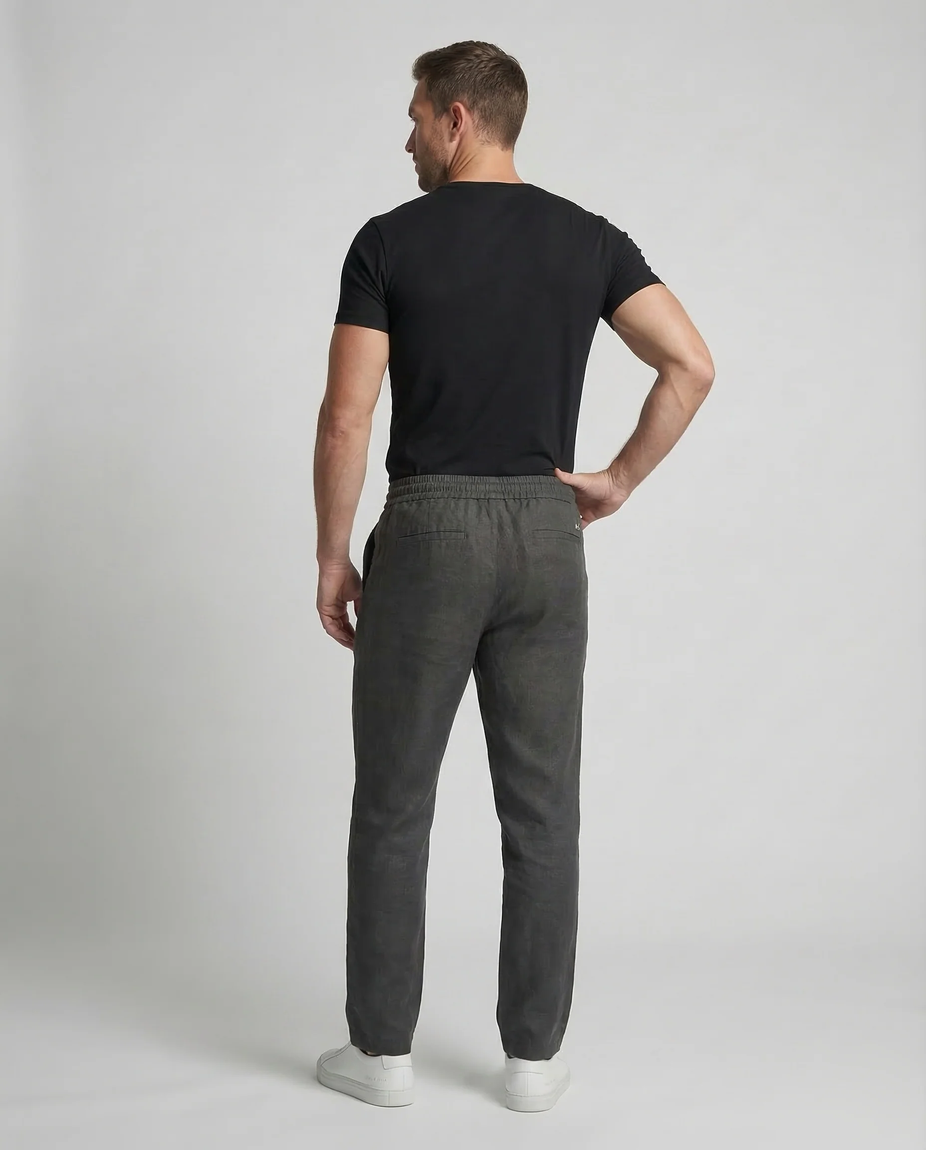 Herren Leinenhose Freizeit - Image 4