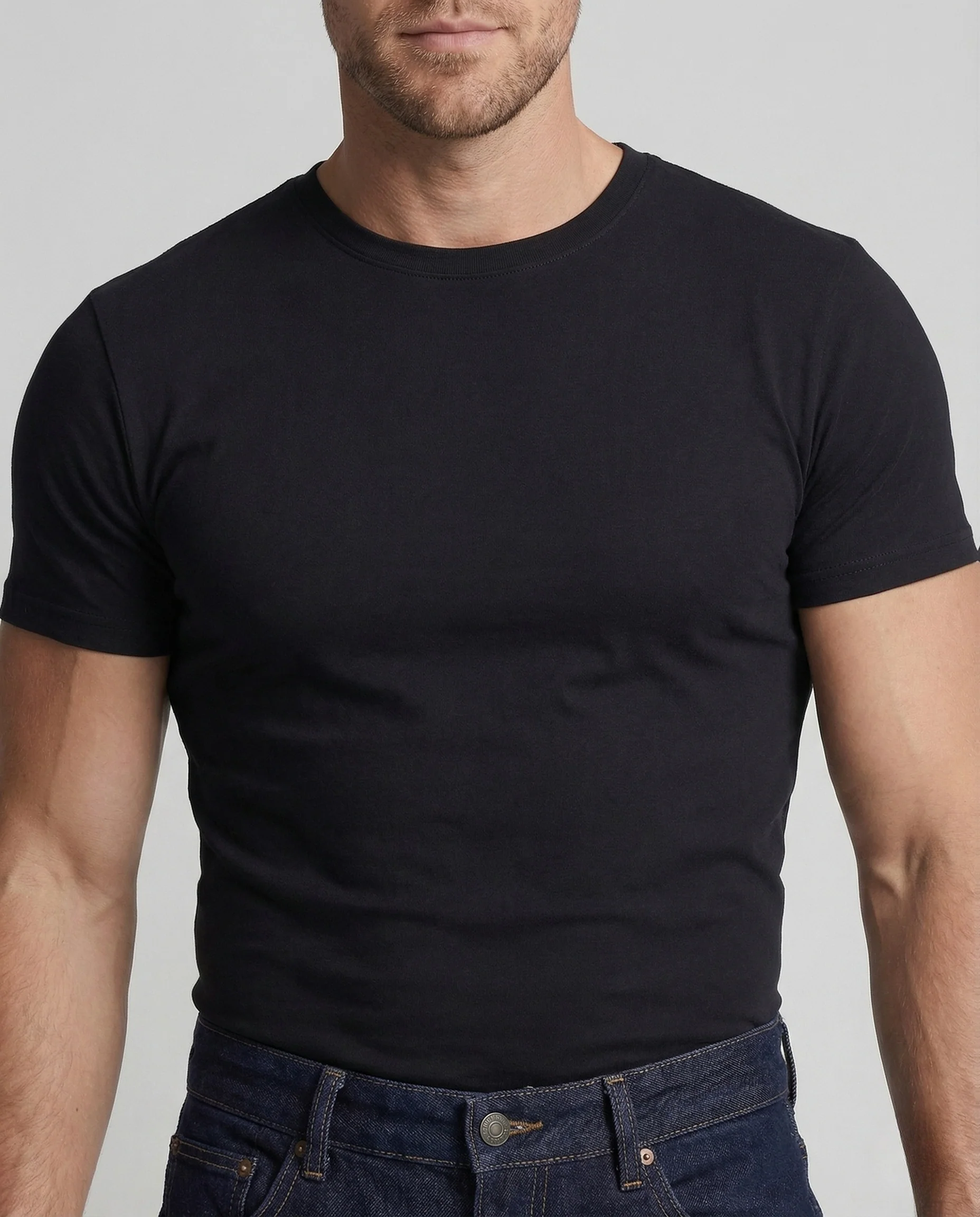 Herren Jeans Extraweit Ausgestelltes Bein High Waist - Image 3