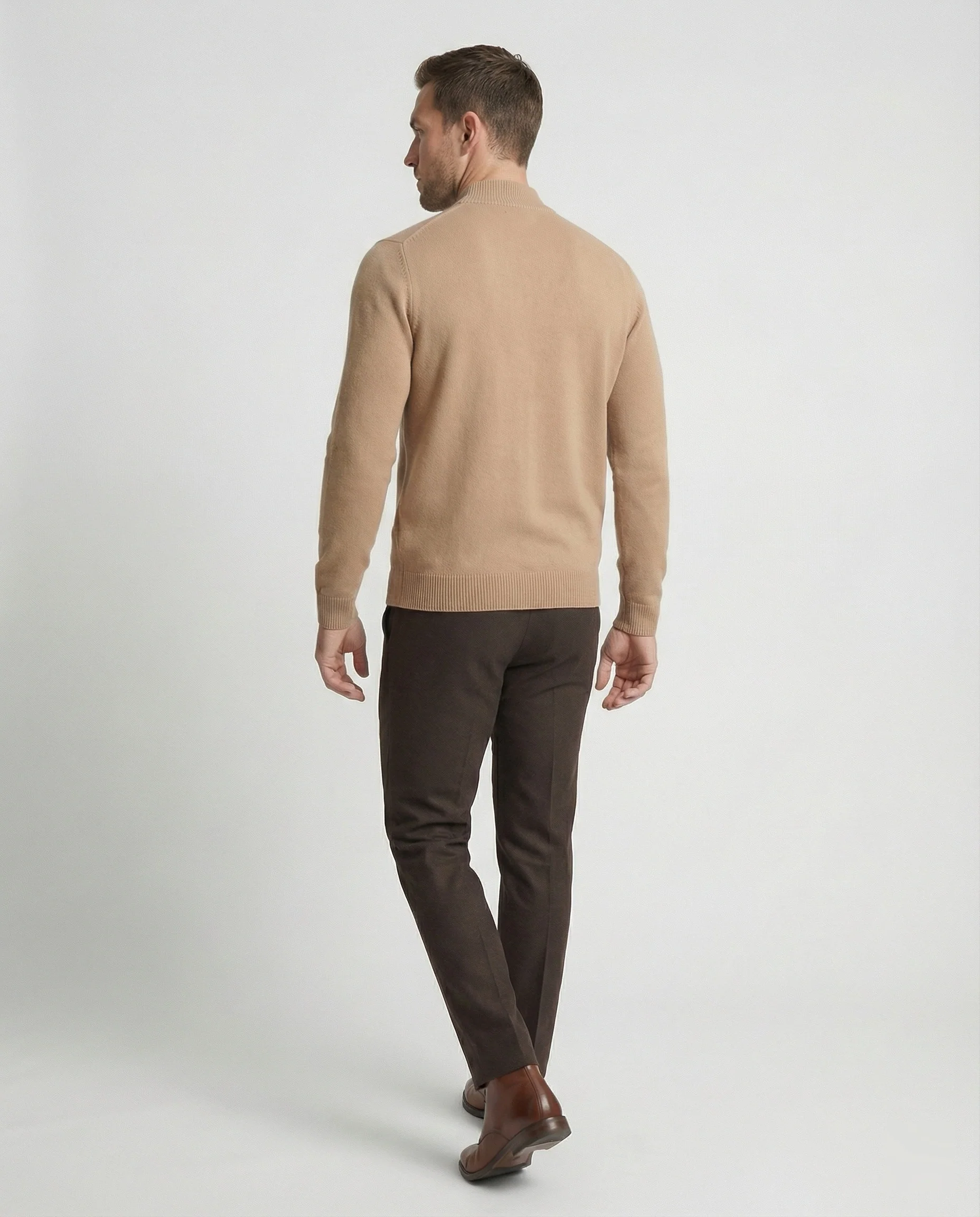 Herren Strickpullover mit Stehkragen - Image 5