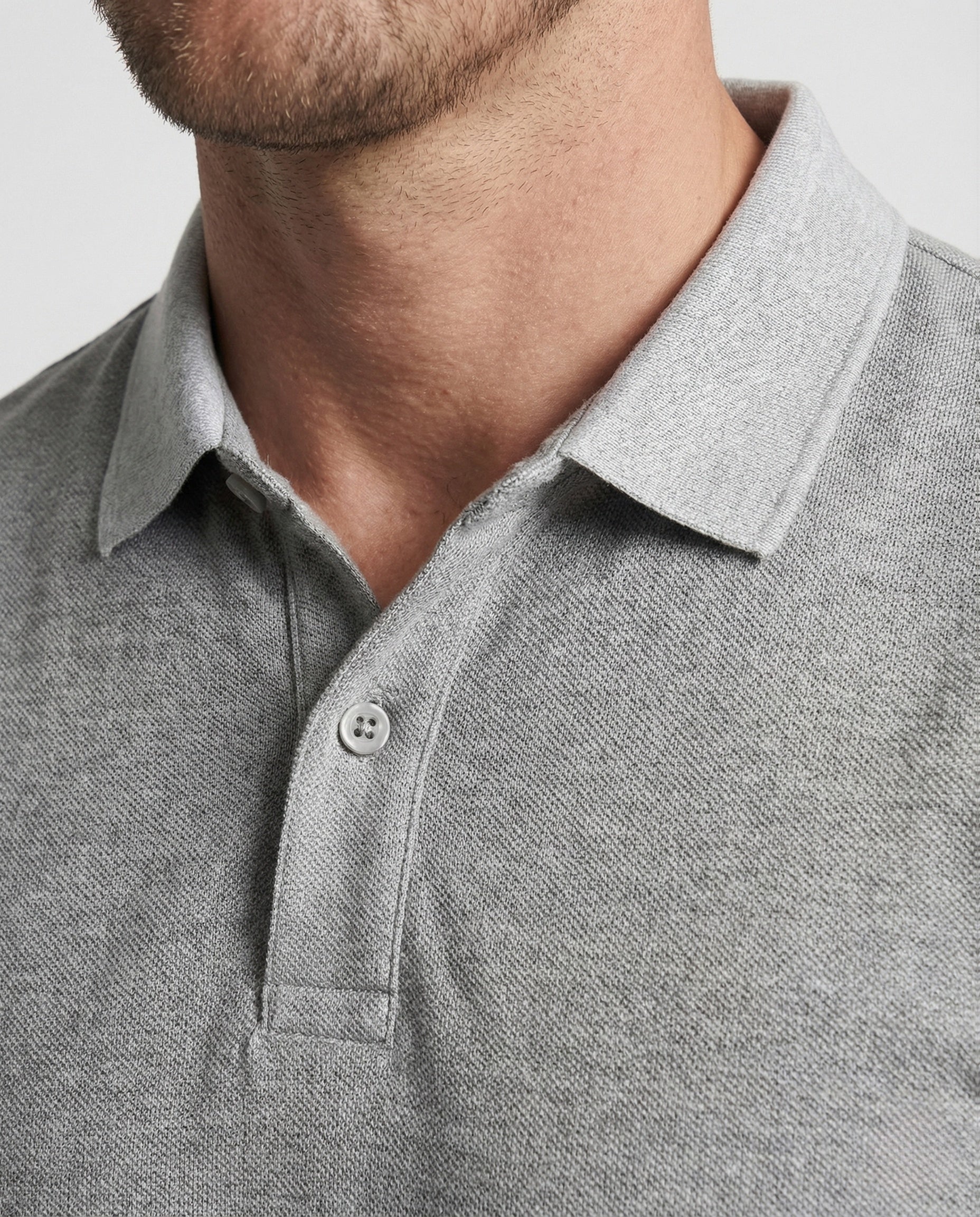 Herren Polo mit Kontrastkragen Kurzarm Shirt - Image 3