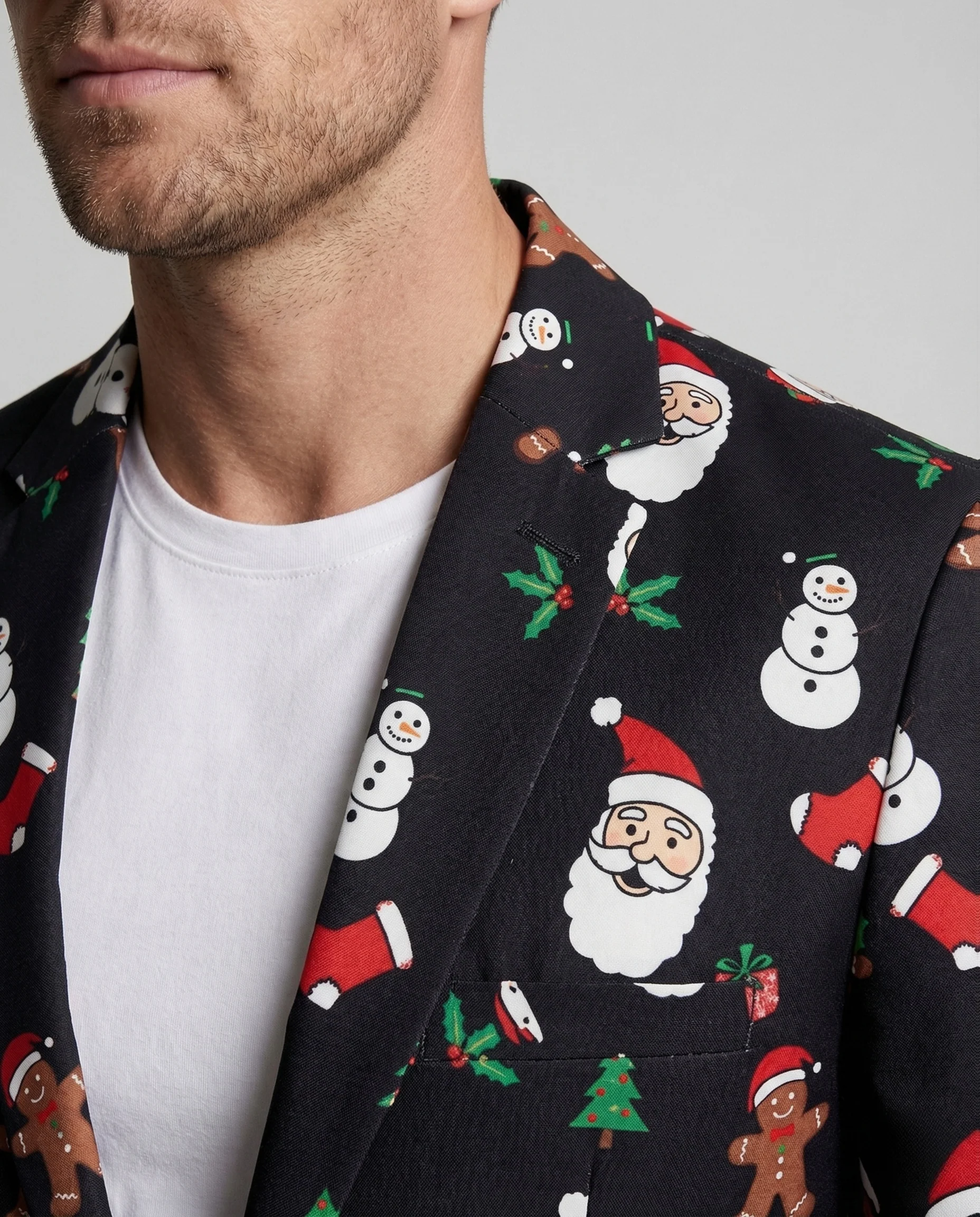 Herren Weihnachts Sakko Slim Fit - Image 3