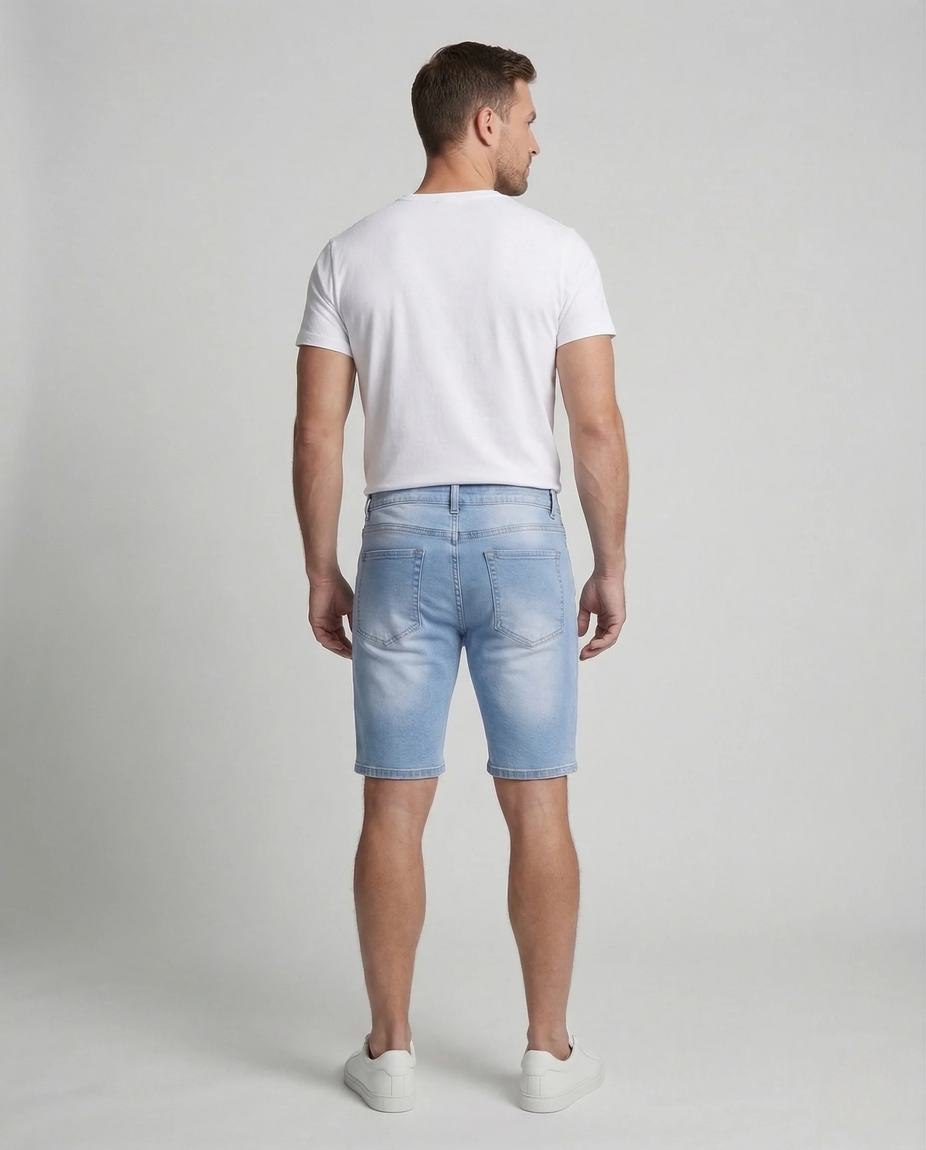 Herren Jeans Bermuda Slim Fit mit Stretch - Image 4