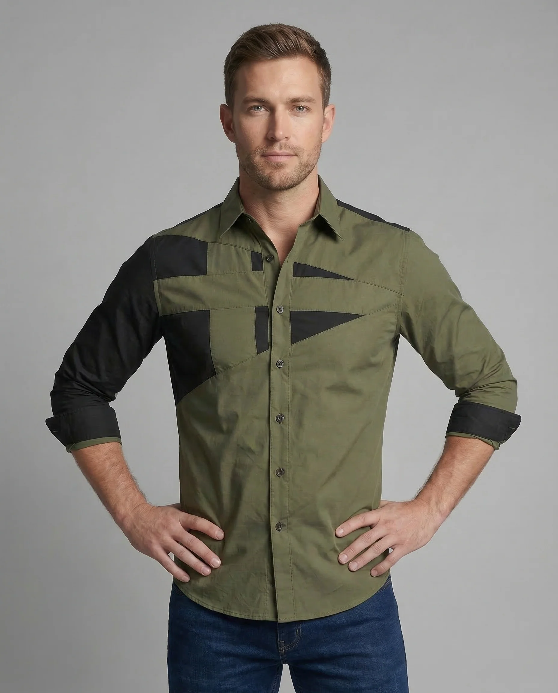 Herren Hemd Kontrast Slim - Image 2