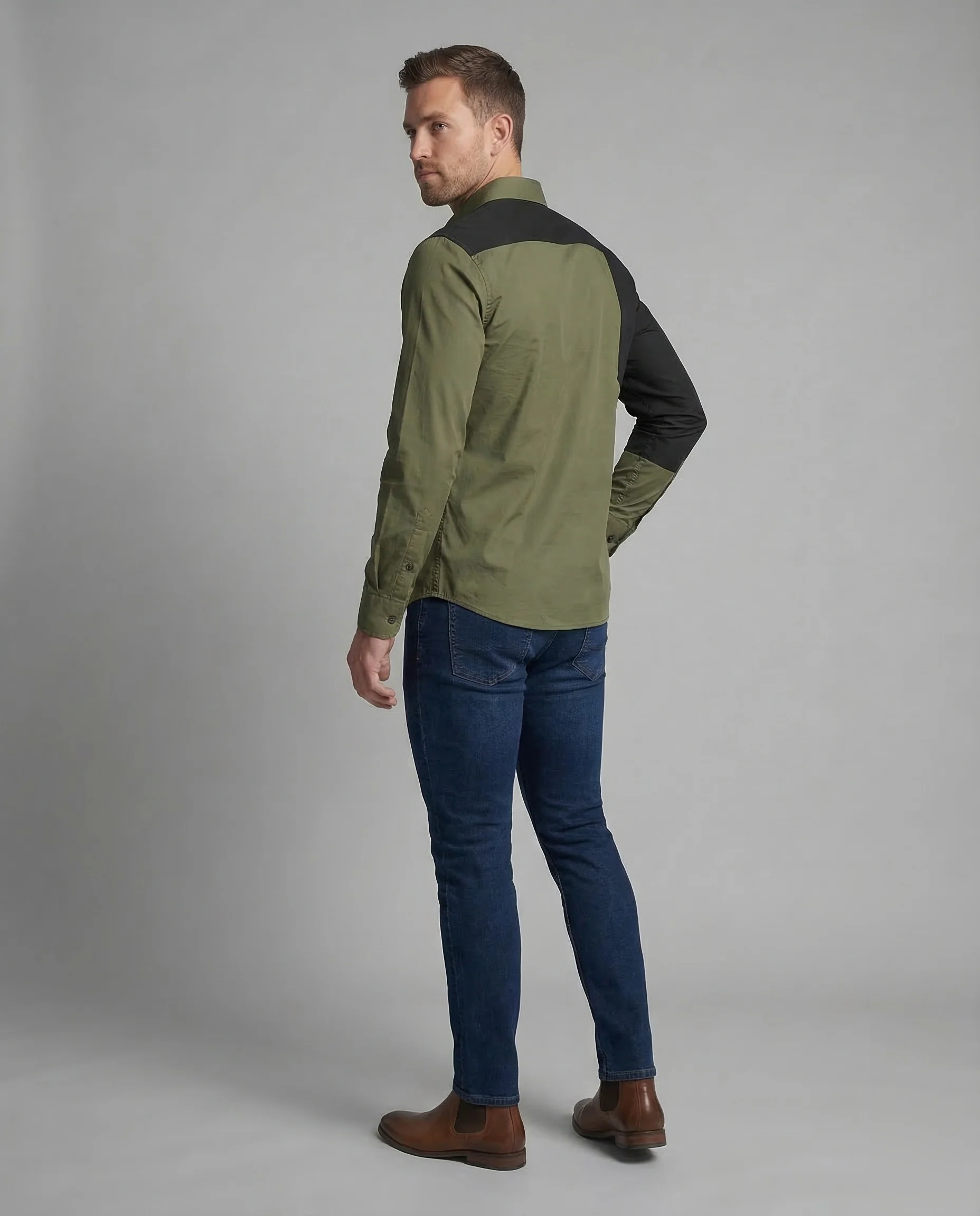 Herren Hemd Kontrast Slim - Image 4