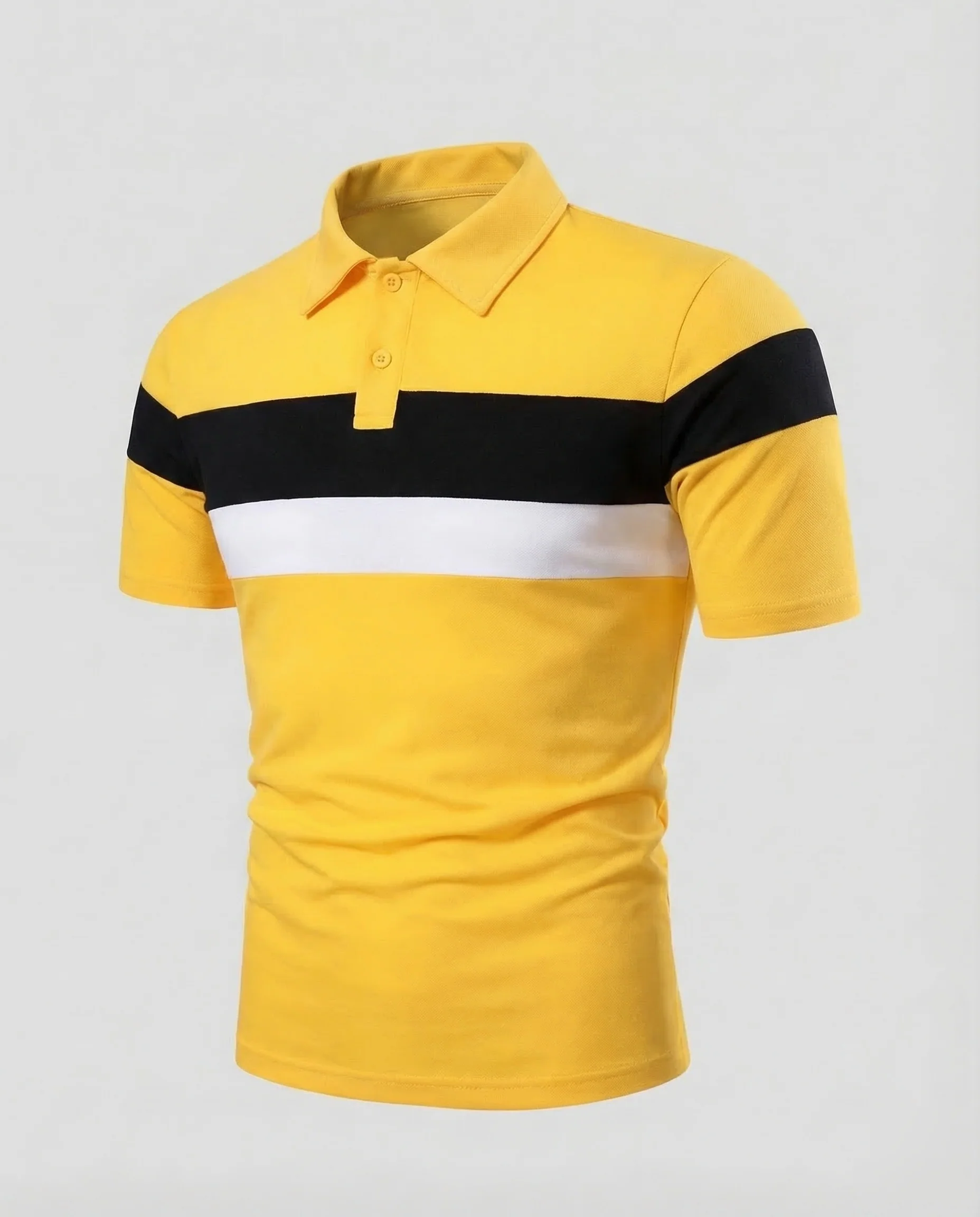 Herren Poloshirt Blockstreifen - Image 9