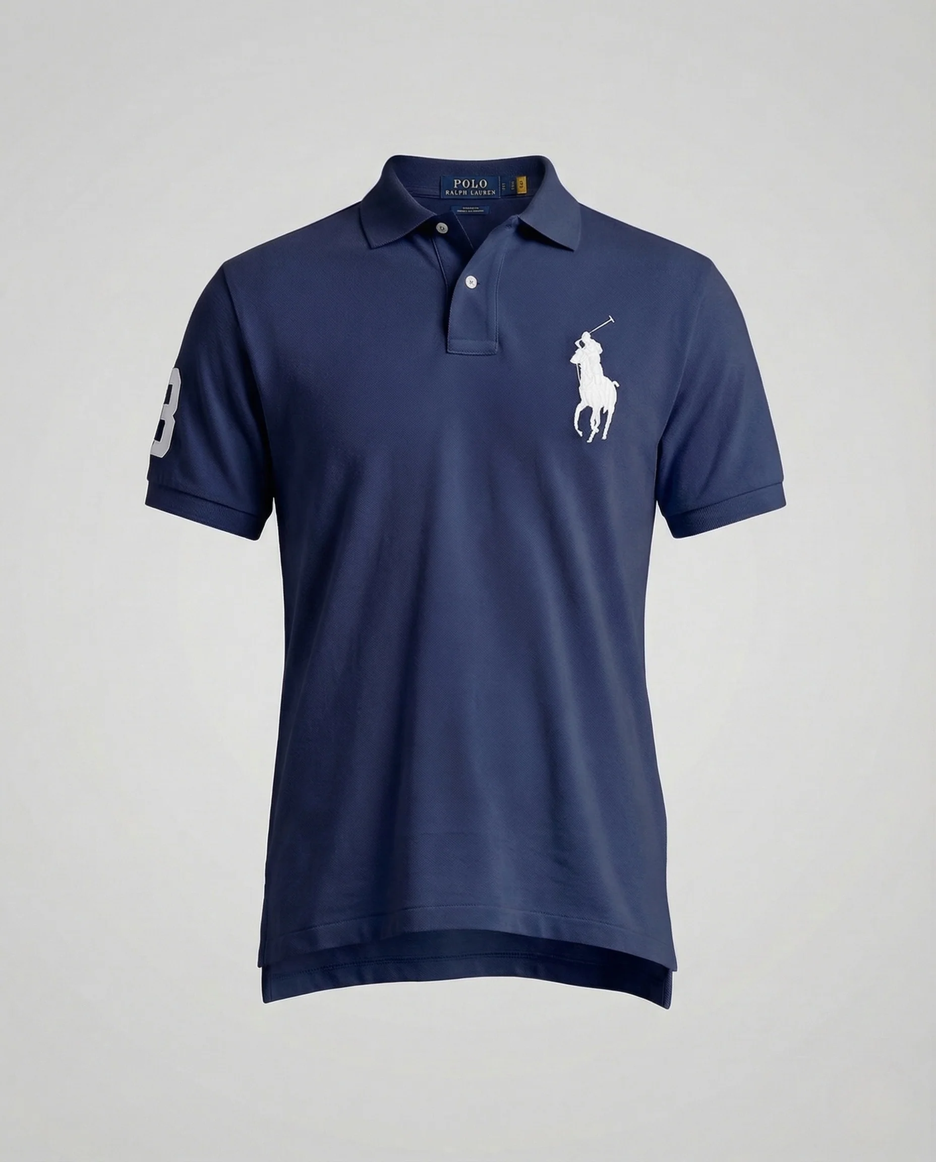 Herren Sport Poloshirt mit Stickerei Slim Fit - Image 9