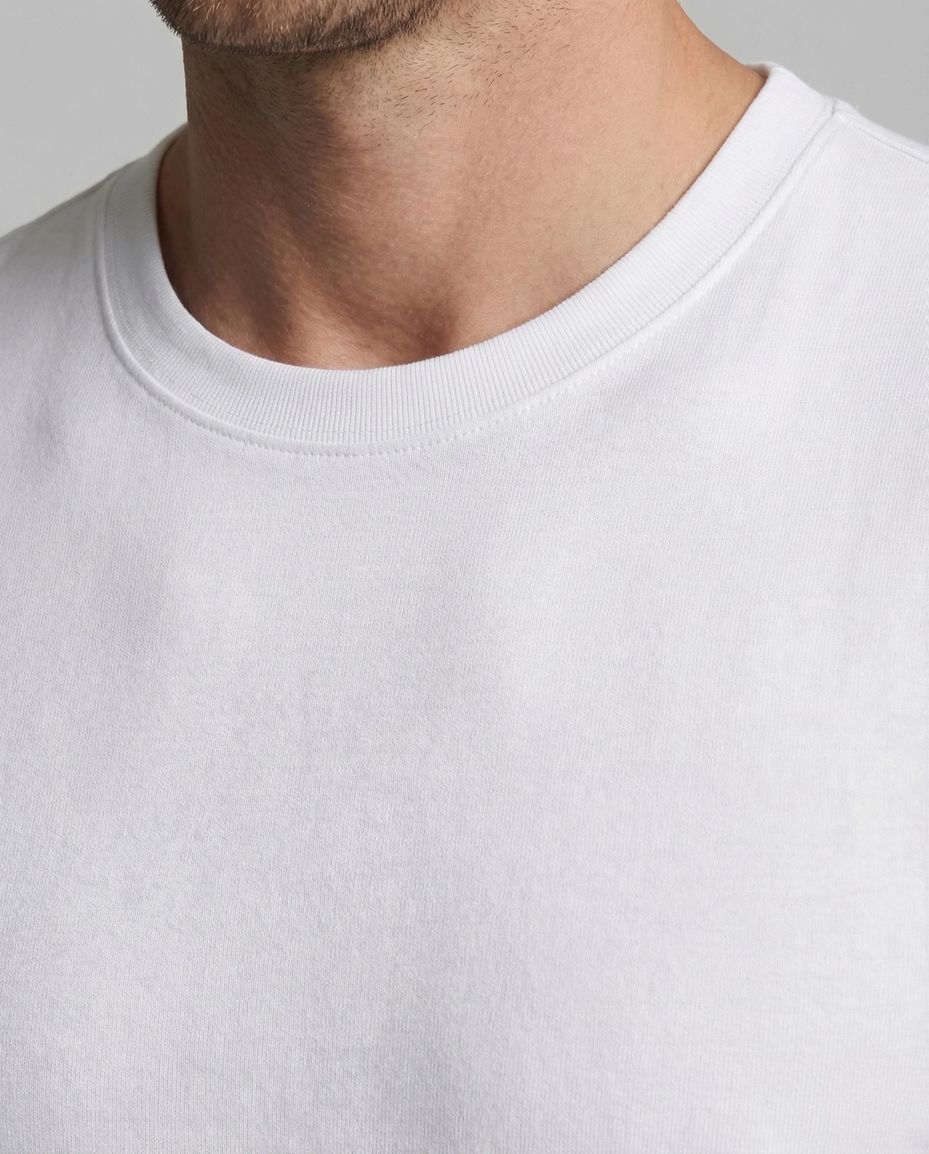 Herren Sportshirt Figurbetont Rundhals Stretch Baumwollmix - Image 3