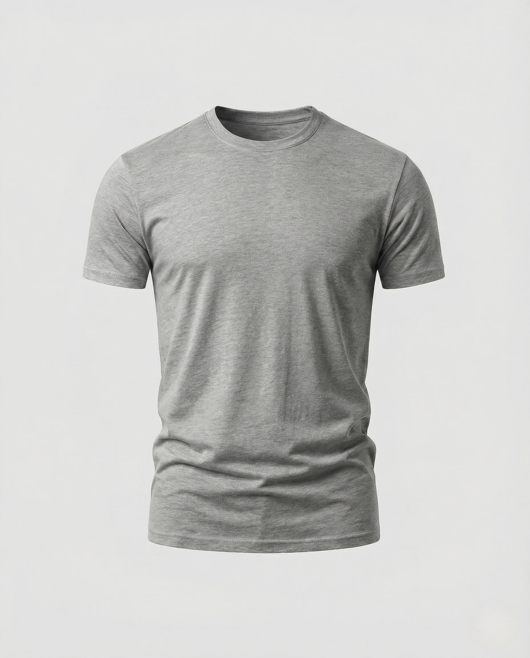 Herren Sportshirt Figurbetont Rundhals Stretch Baumwollmix - Image 9