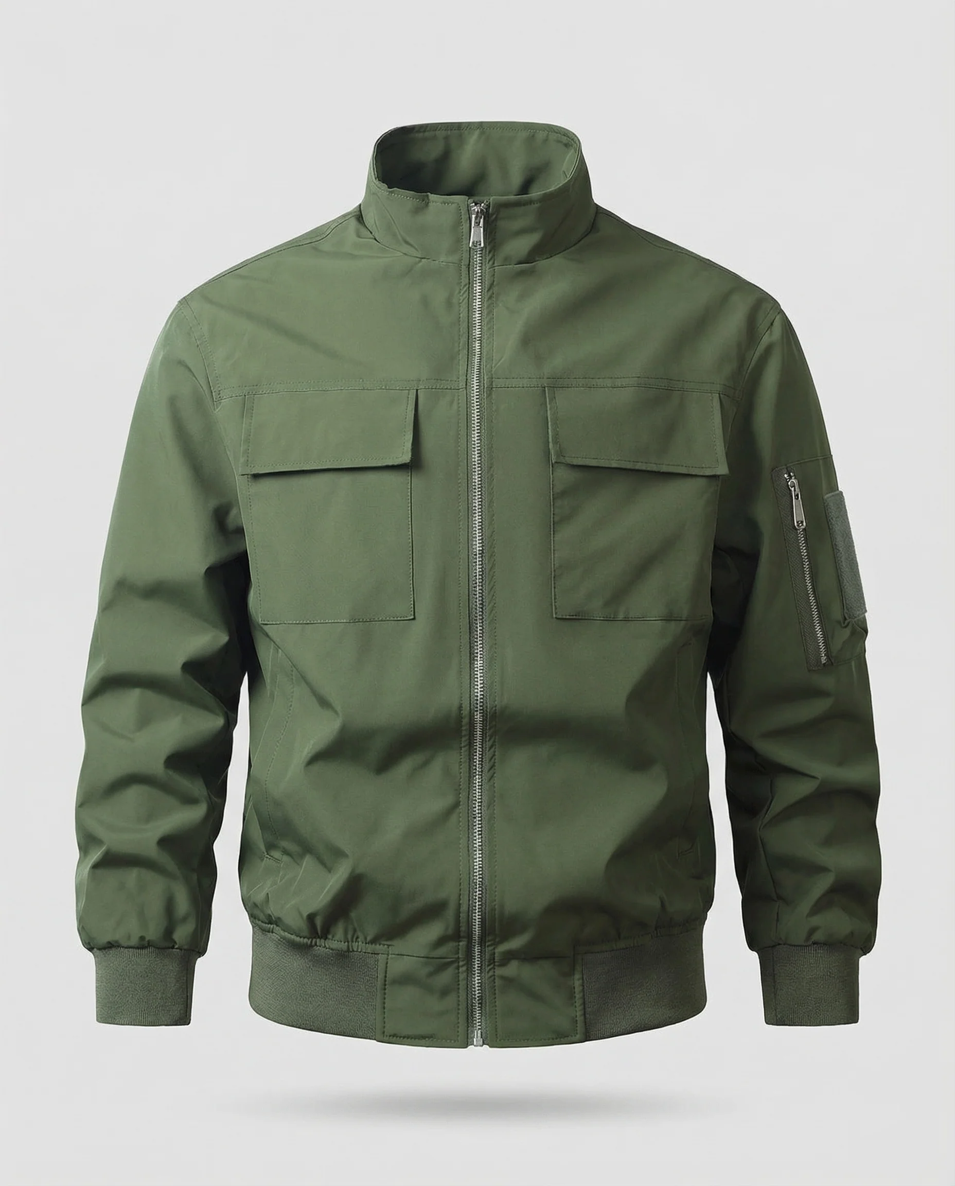 Feld Bomberjacke Mit Stehkragen Herren - Image 5