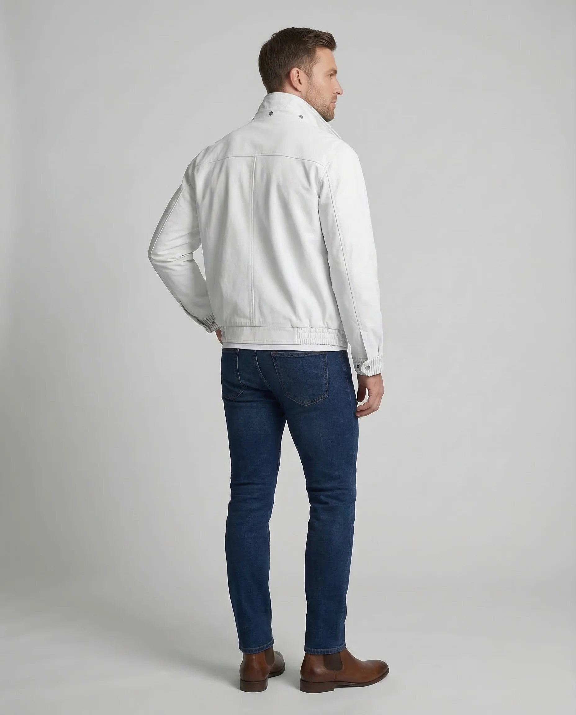 Herren Windbreaker Blouson Kurz - Image 4