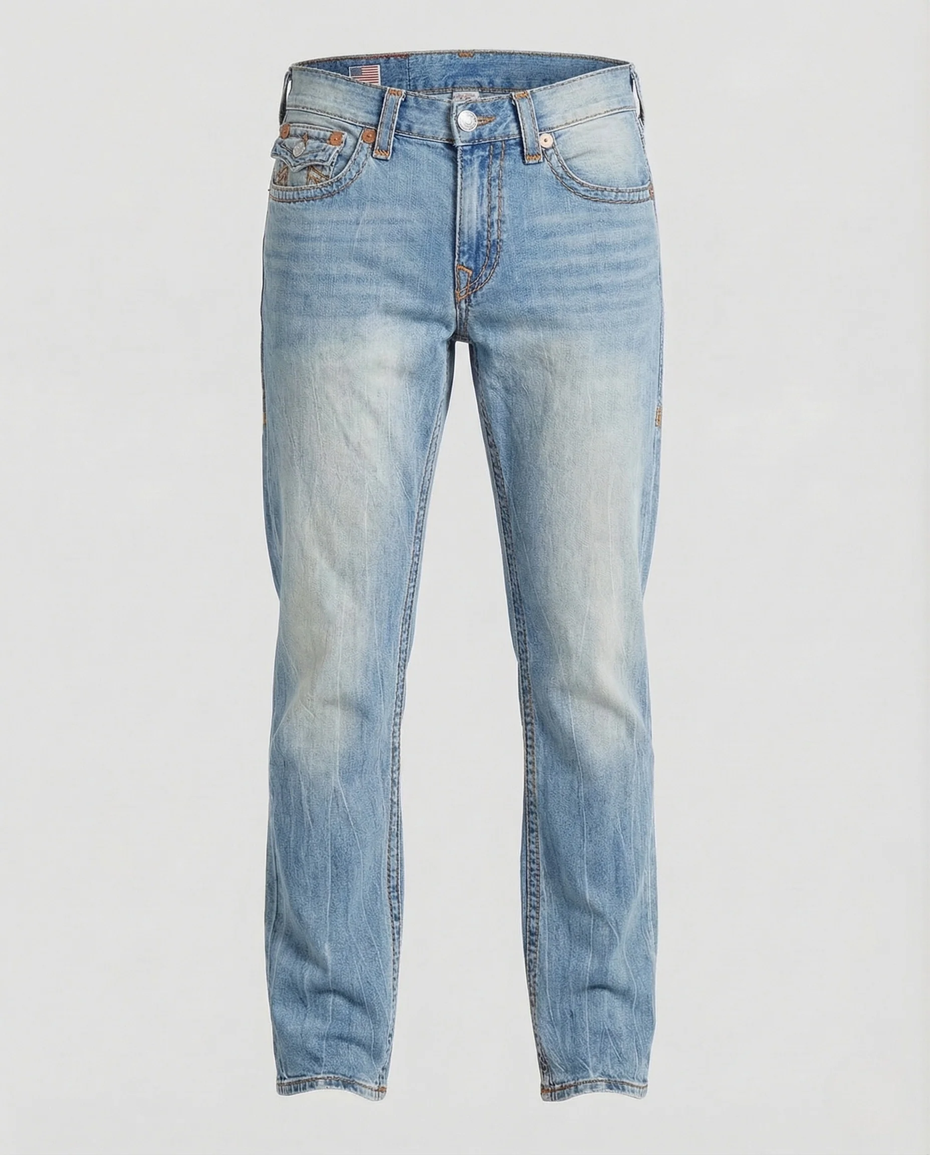 Herren Jeans Gerade Kontrastnähte - Image 11