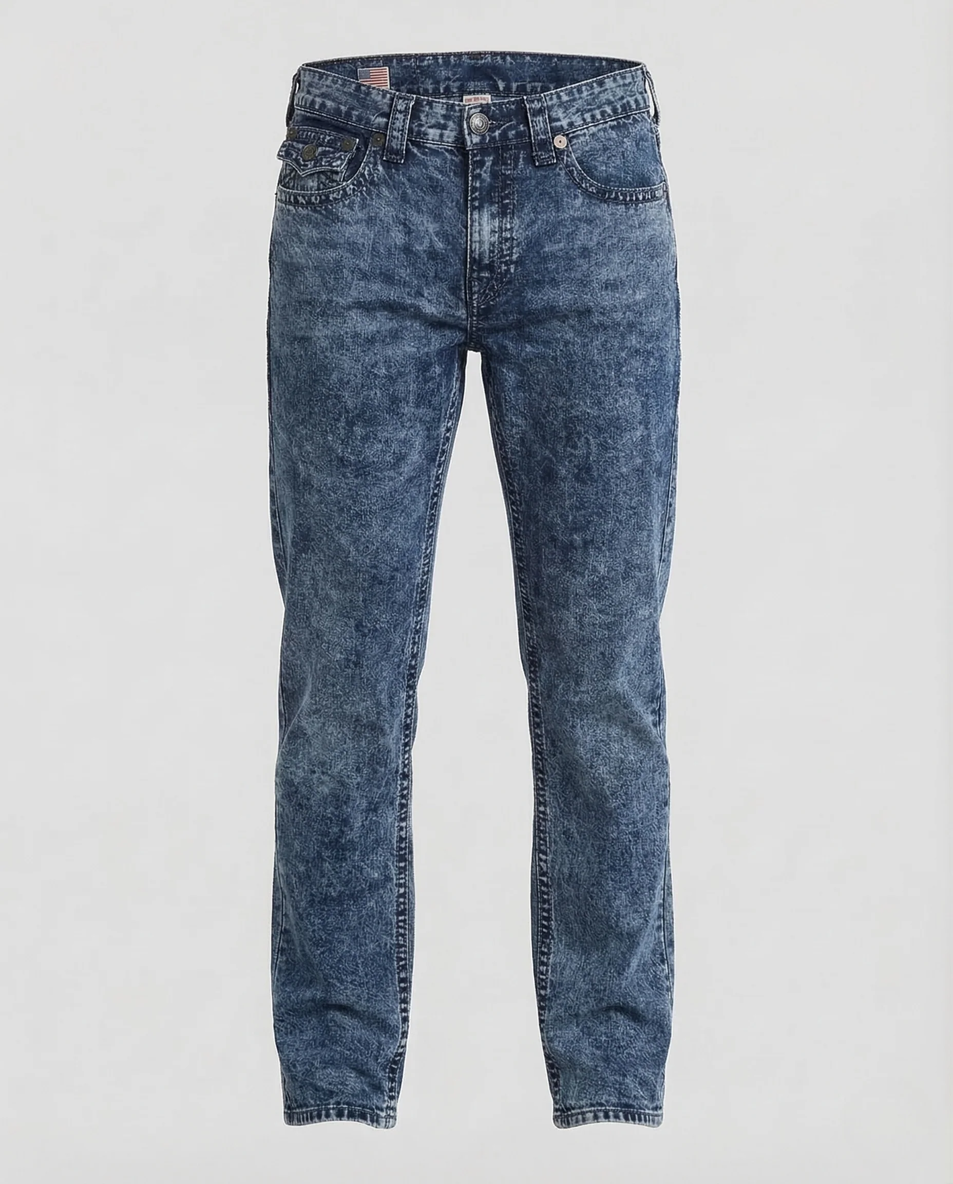 Herren Jeans Gerade Kontrastnähte - Image 9