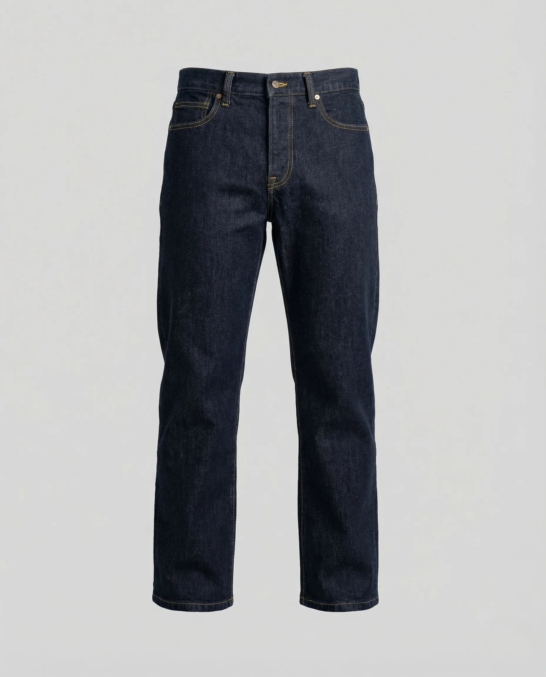 Herren Raw Denim Jeans Gerade - Image 5