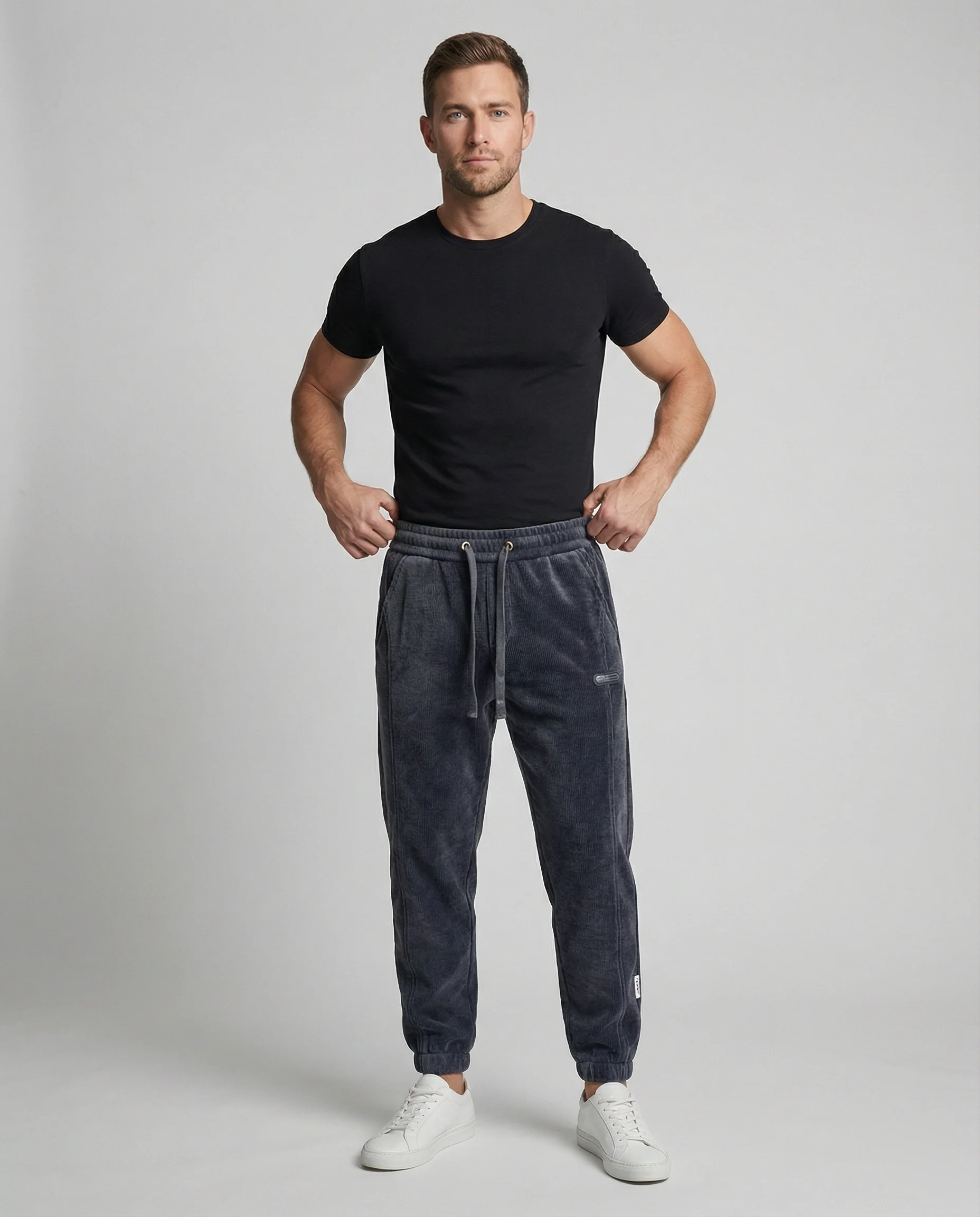 Herren Jogginghose gerippt schmal - Image 4